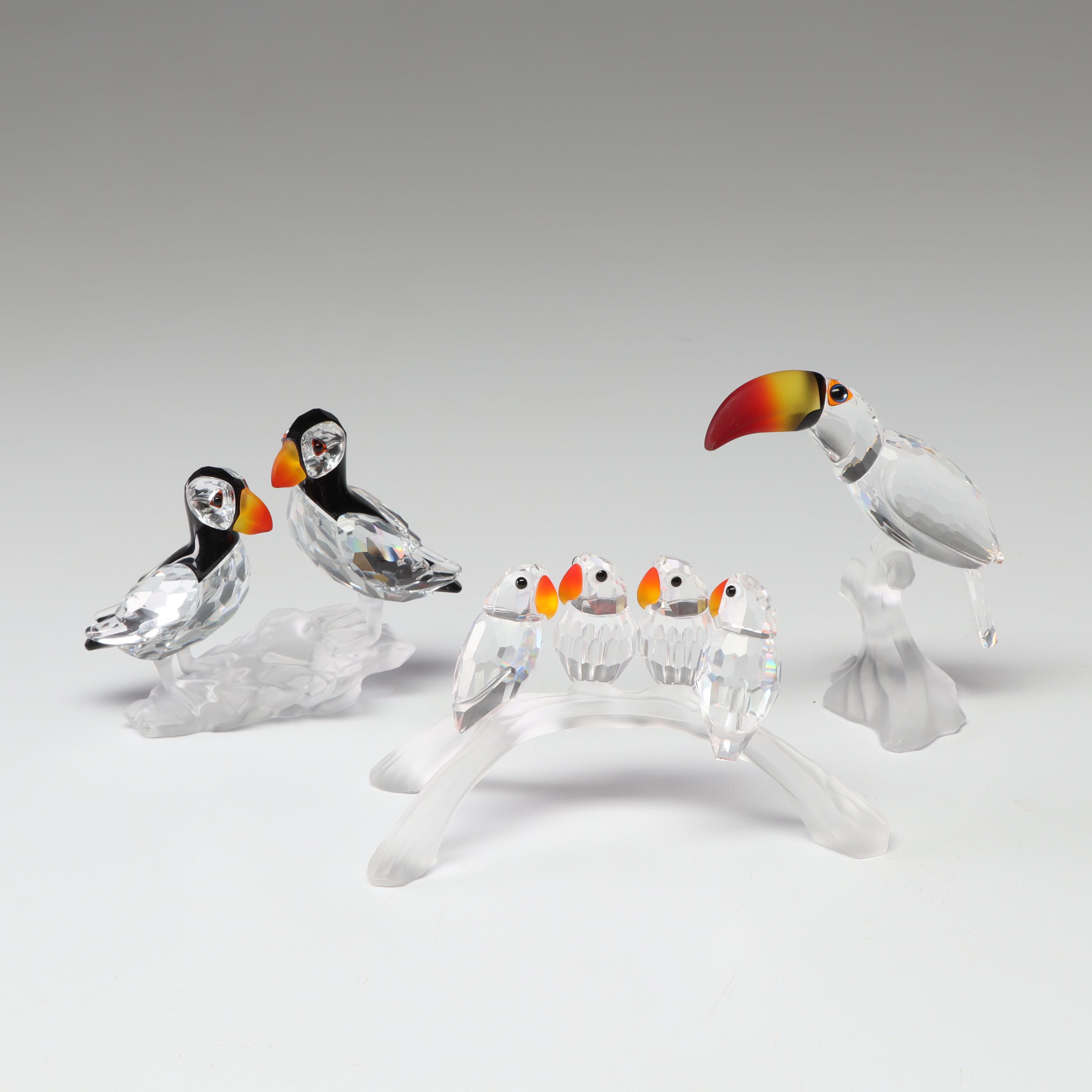 Swarovski Crystal Bird Figurines EBTH