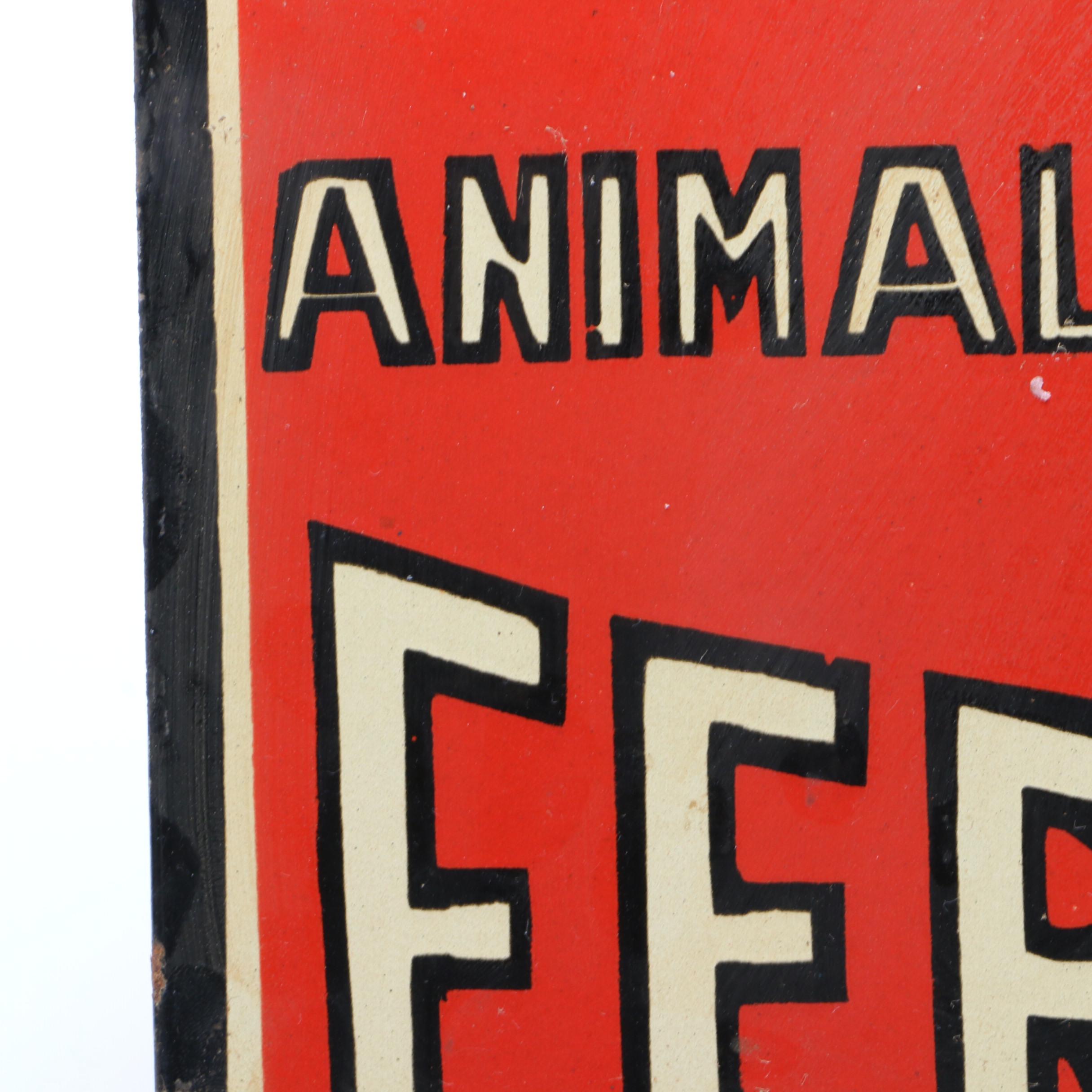 "Baugh's Fertilizer" Flange Porcelain Sign Manufactured by Veribrite, Chicago EBTH