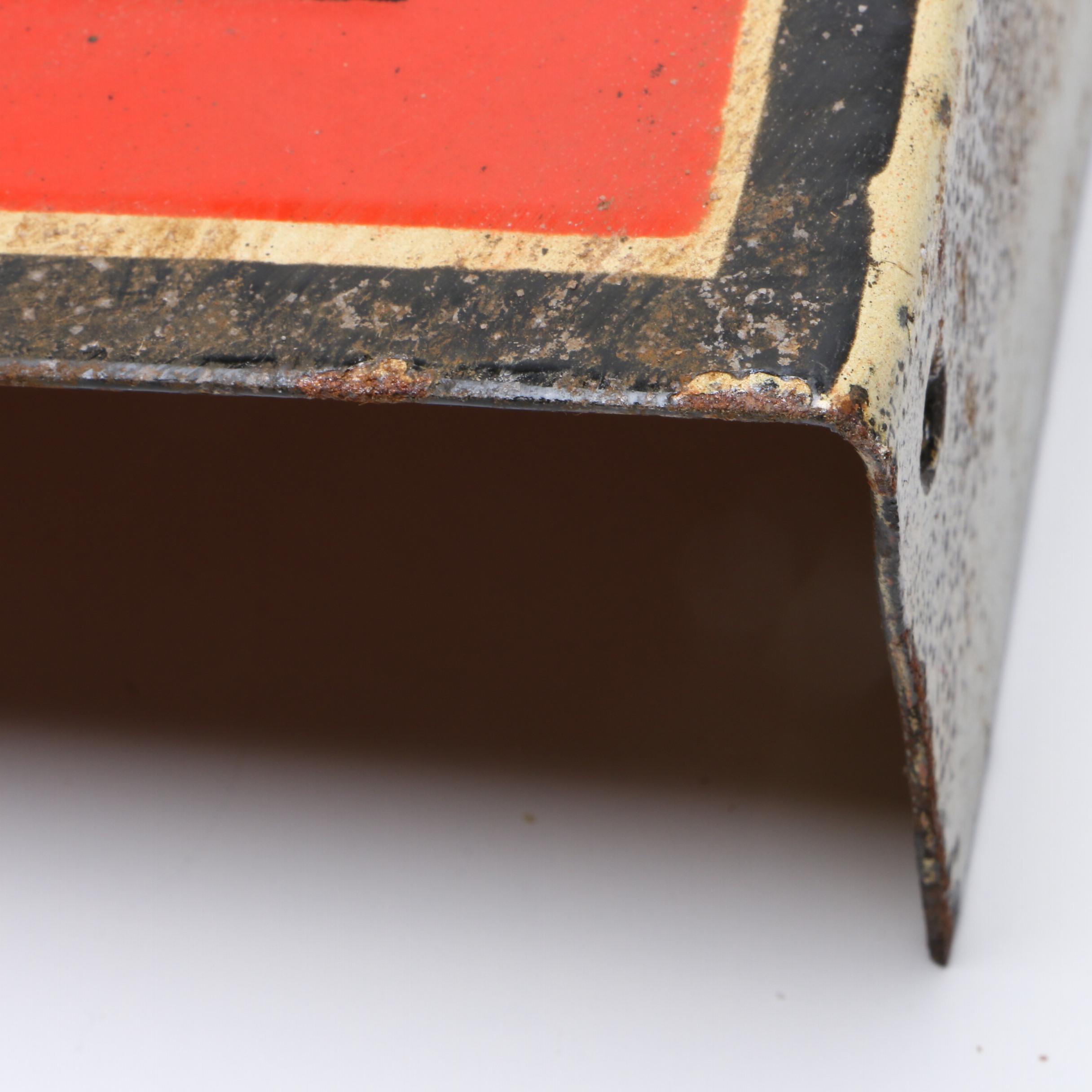 "Baugh's Fertilizer" Flange Porcelain Sign Manufactured by Veribrite, Chicago EBTH