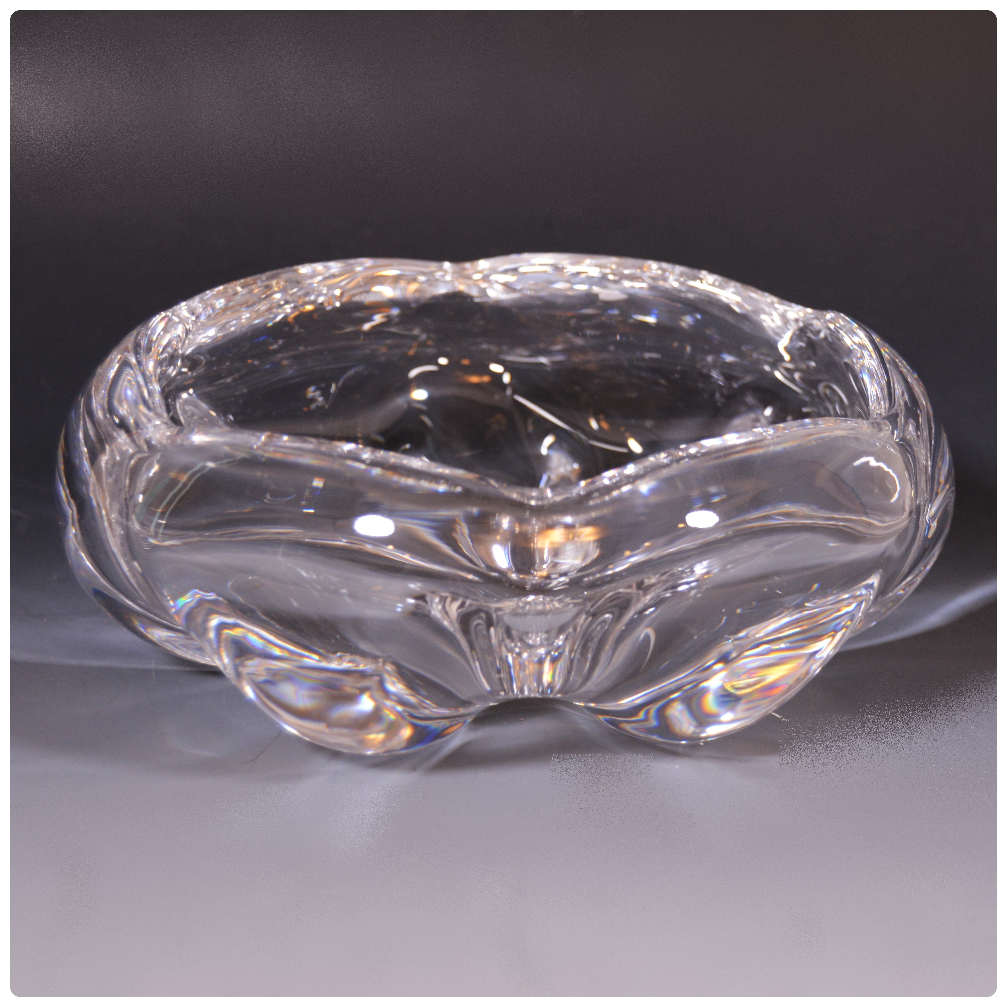 Orrefors of Sweden Crystal Nut Bowl EBTH