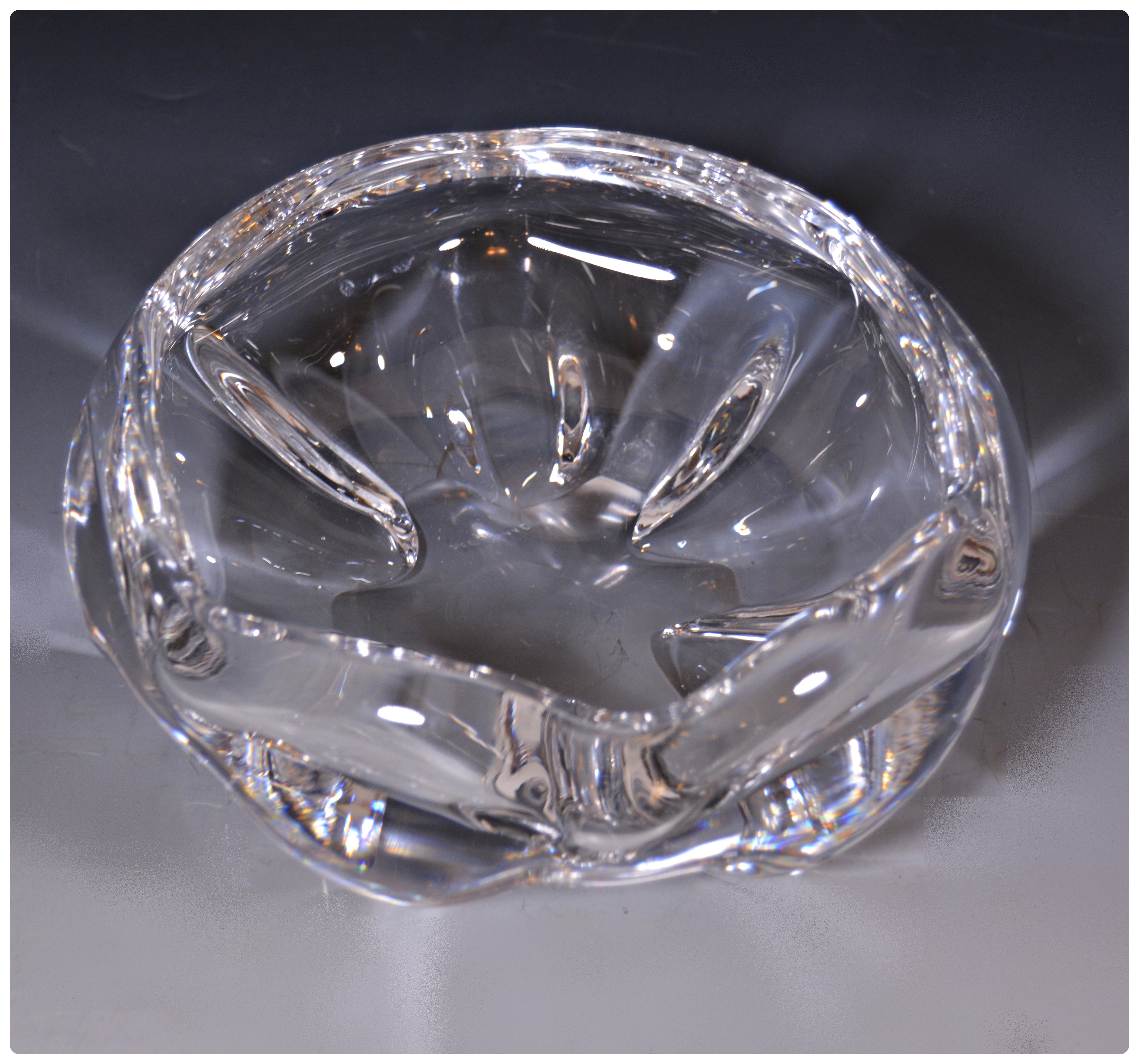 Orrefors of Sweden Crystal Nut Bowl EBTH