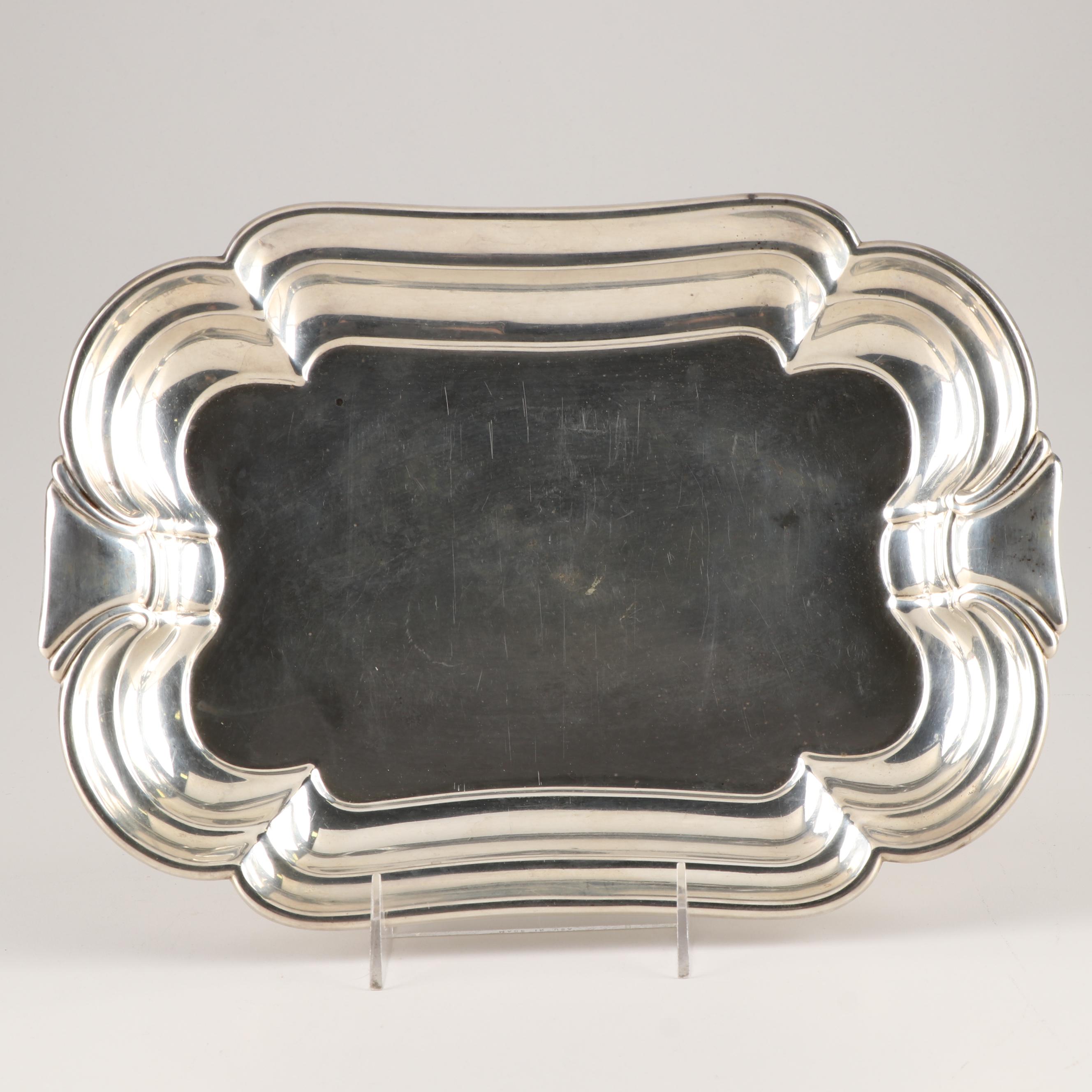 International Sterling Silver Rectangular Serving Tray EBTH