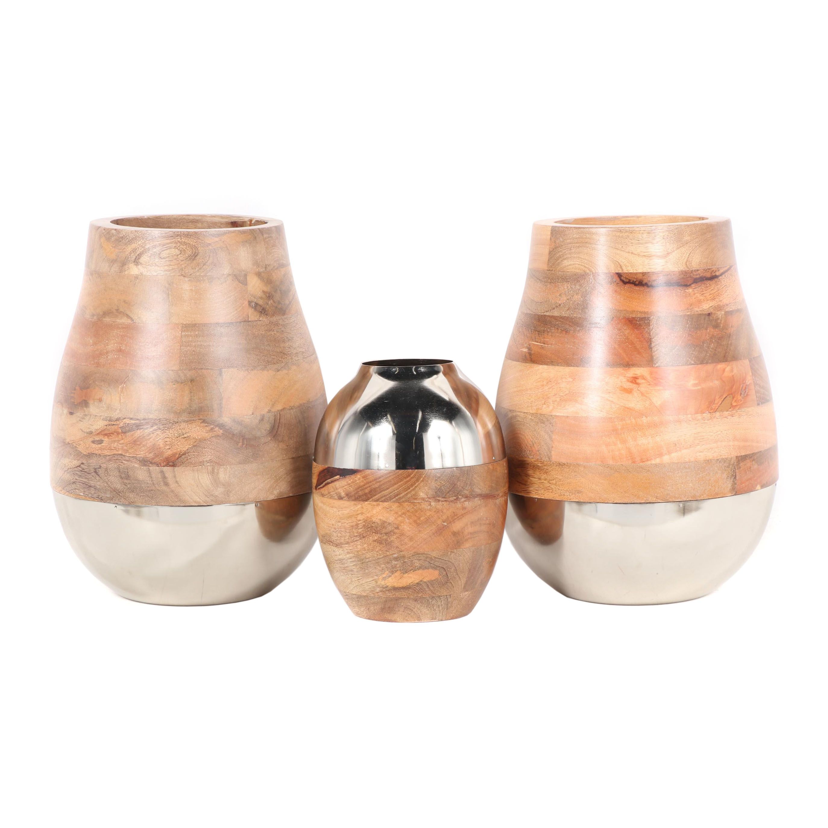 Threshold Wooden Vase Collection EBTH
