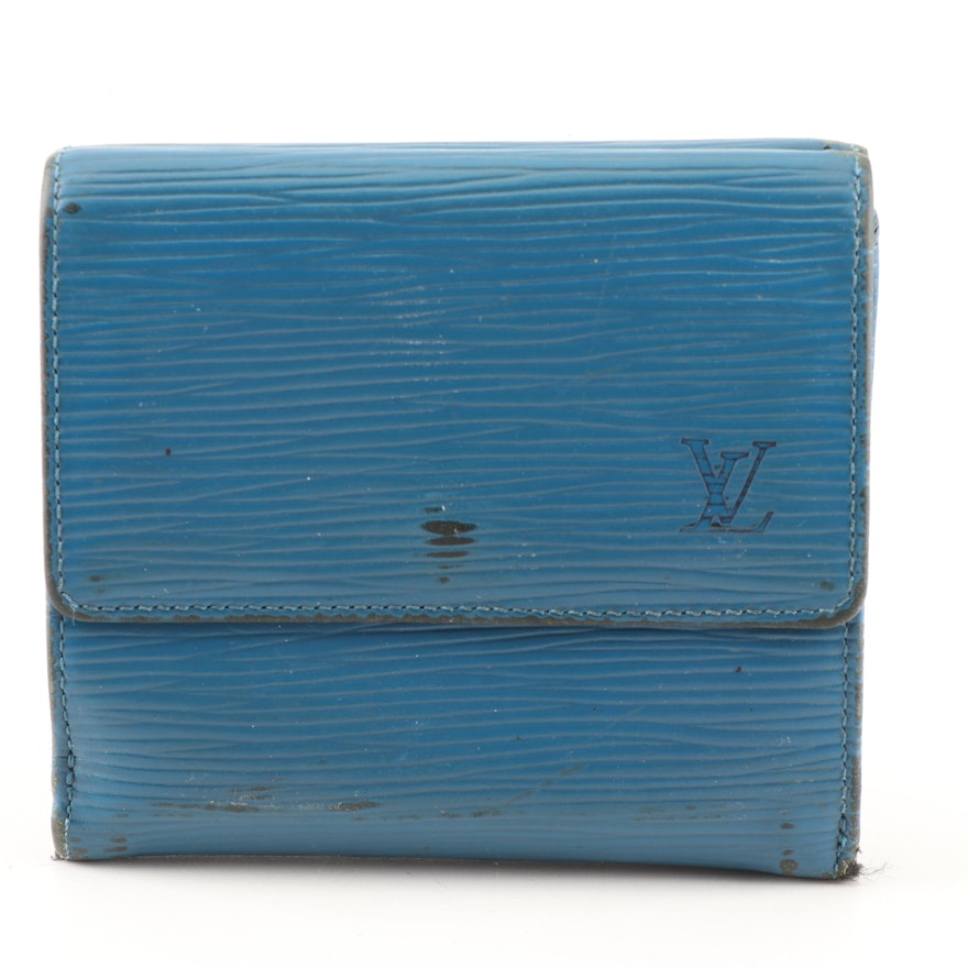 Louis Vuitton Paris Elise Wallet in Toledo Blue Epi Leather | EBTH
