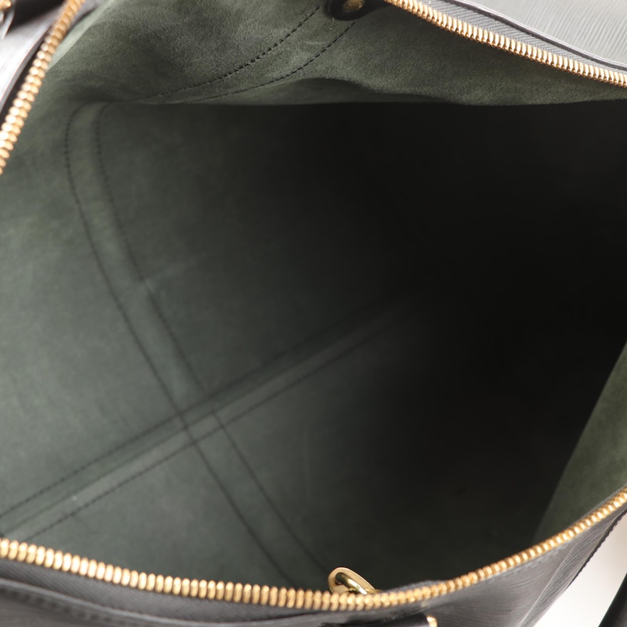 Louis Vuitton Paris Black Epi Leather Keepall 50 Duffle Bag | EBTH