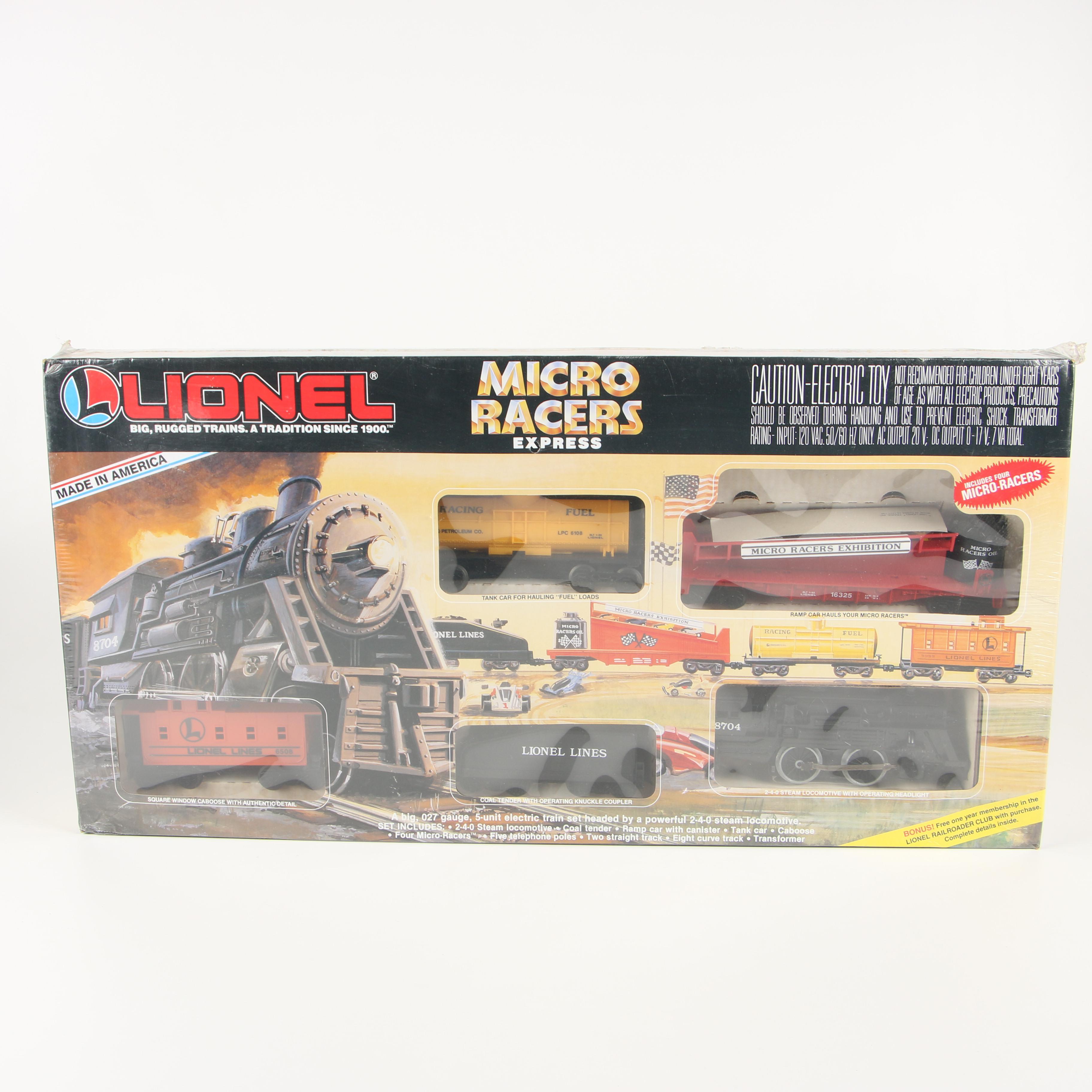 Lionel Micro Racers Express 027 Gauge Electric Train Set, 1989 EBTH