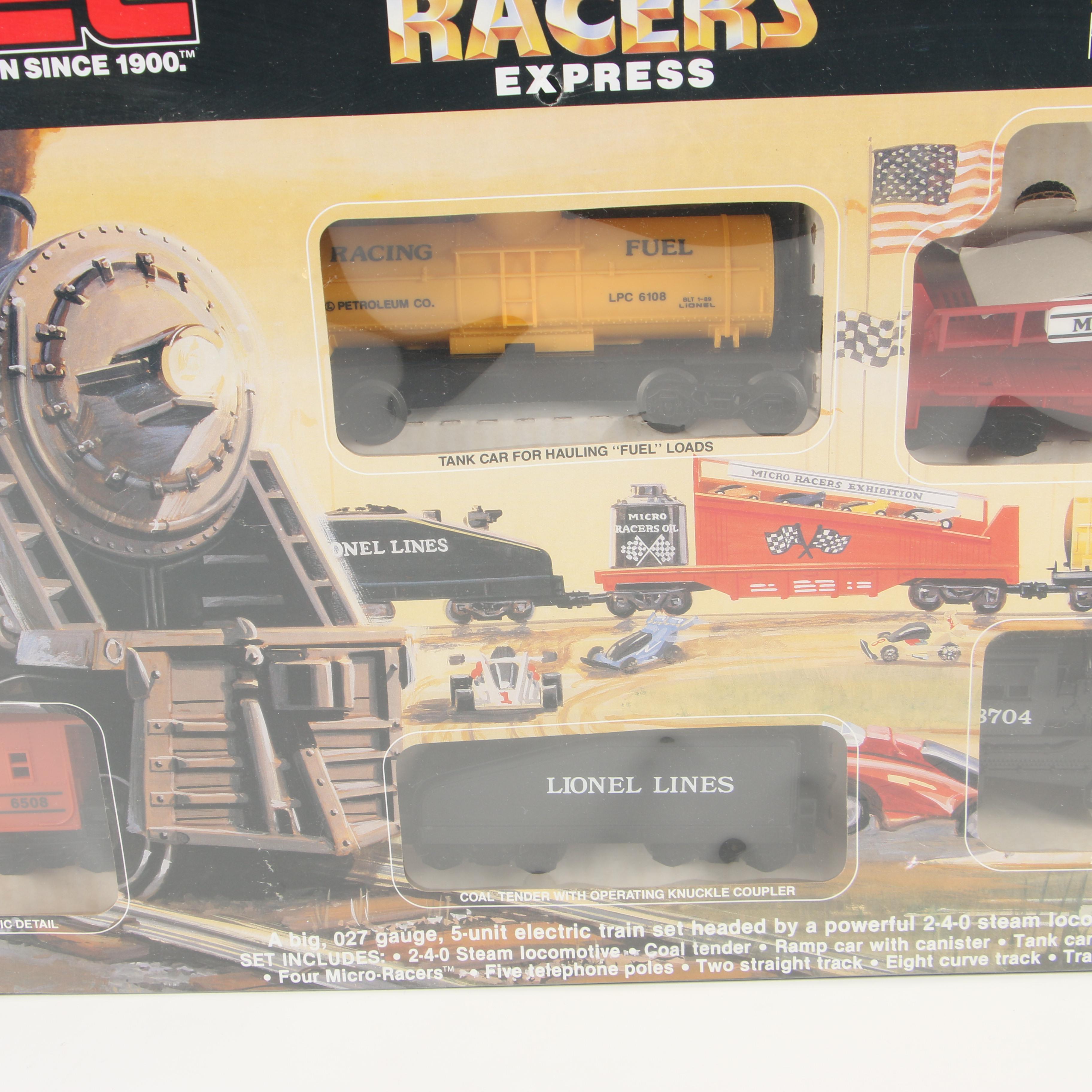 Lionel Micro Racers Express 027 Gauge Electric Train Set, 1989 EBTH