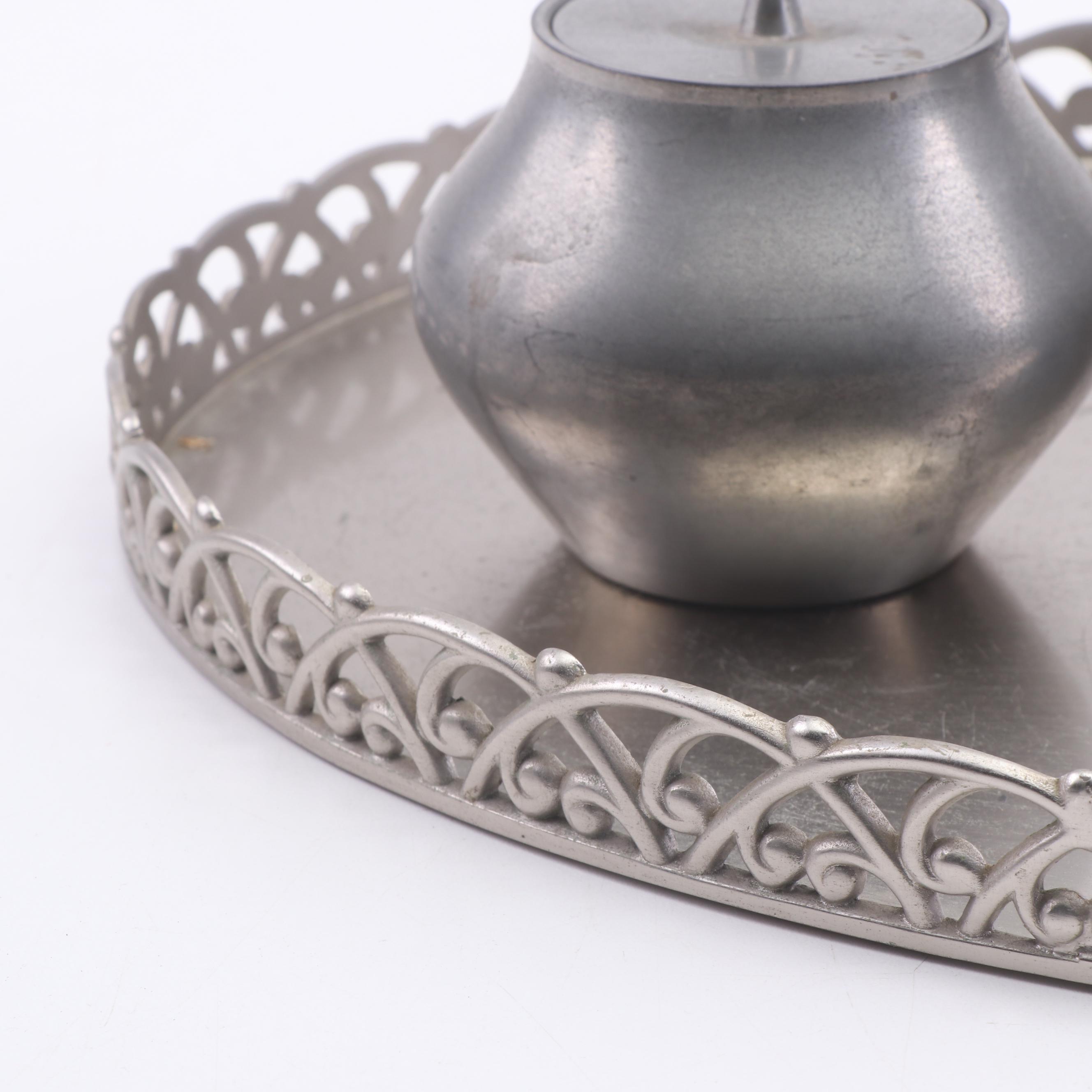 Reed and Barton Pewter Tea and Coffee Set, Mid 20th Century EBTH