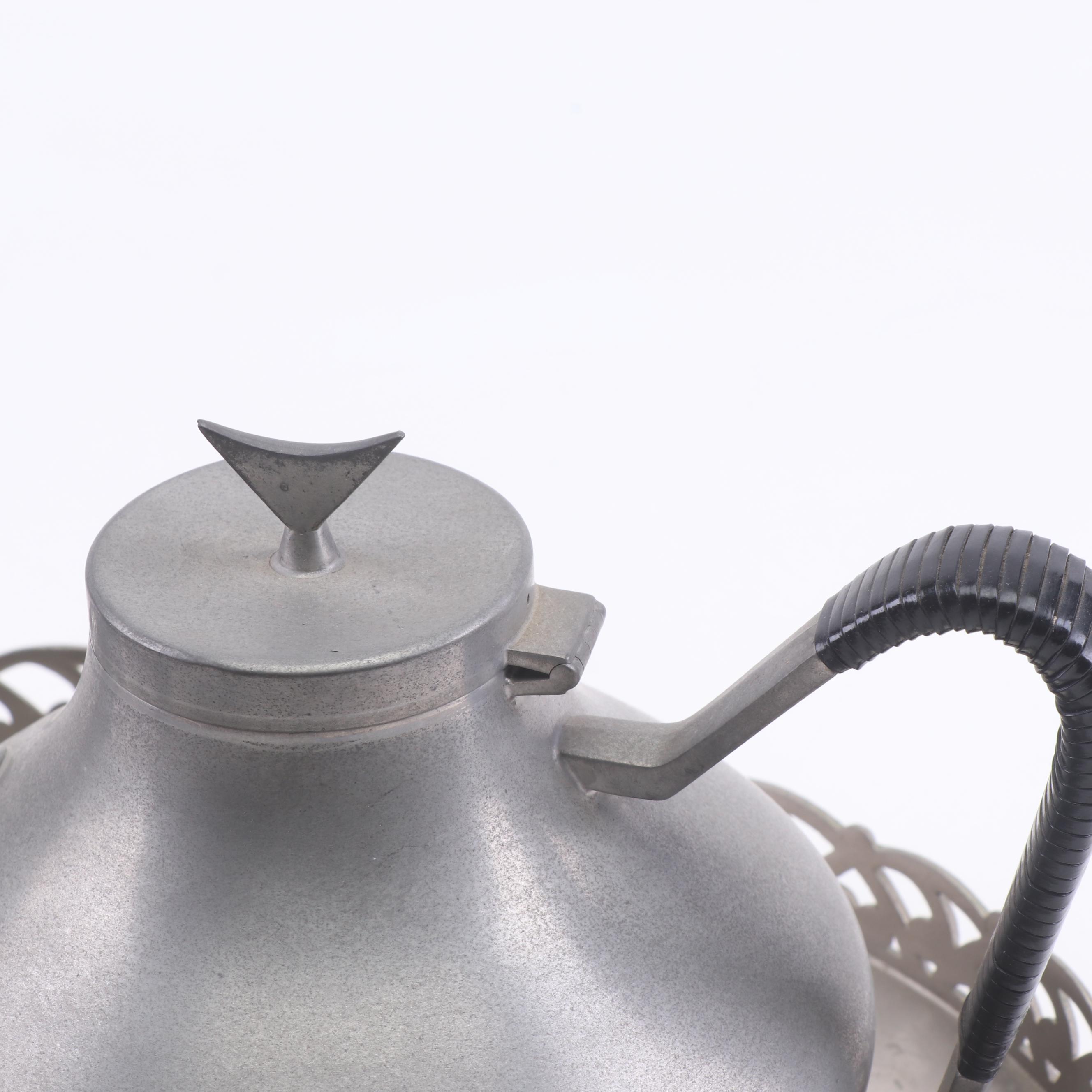 Reed and Barton Pewter Tea and Coffee Set, Mid 20th Century EBTH