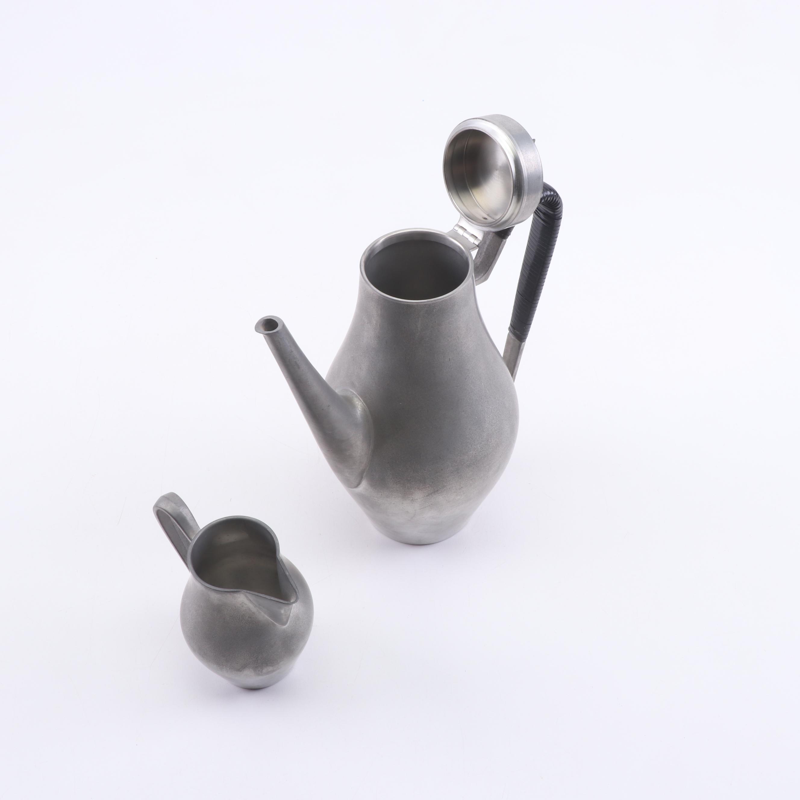 Reed and Barton Pewter Tea and Coffee Set, Mid 20th Century EBTH