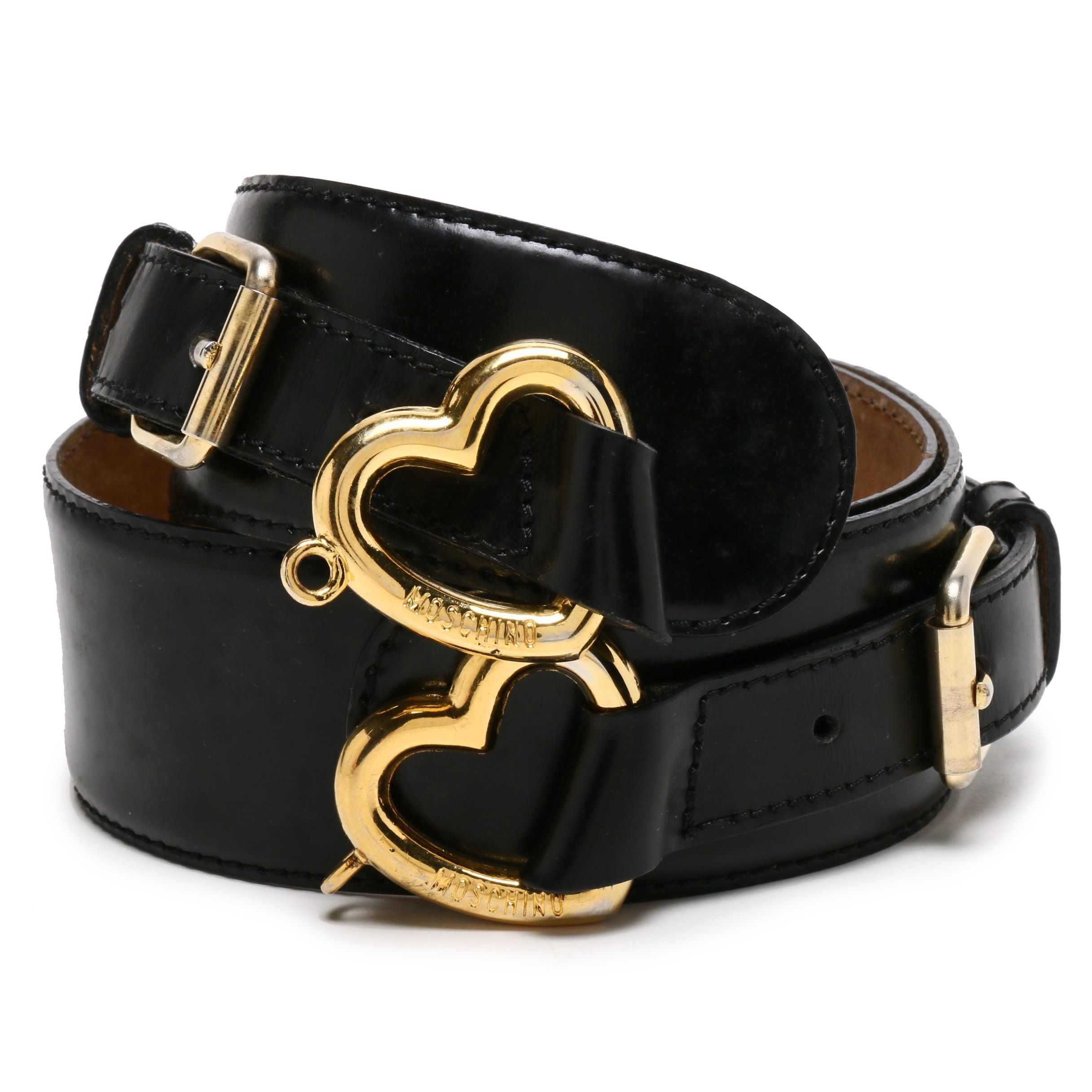 moschino heart belt