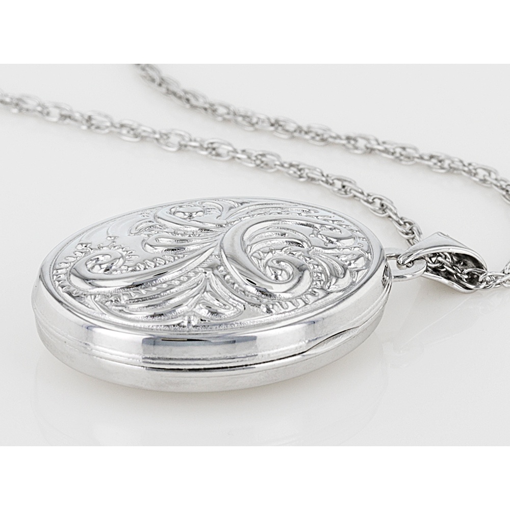Sterling Silver Locket with Chain EBTH