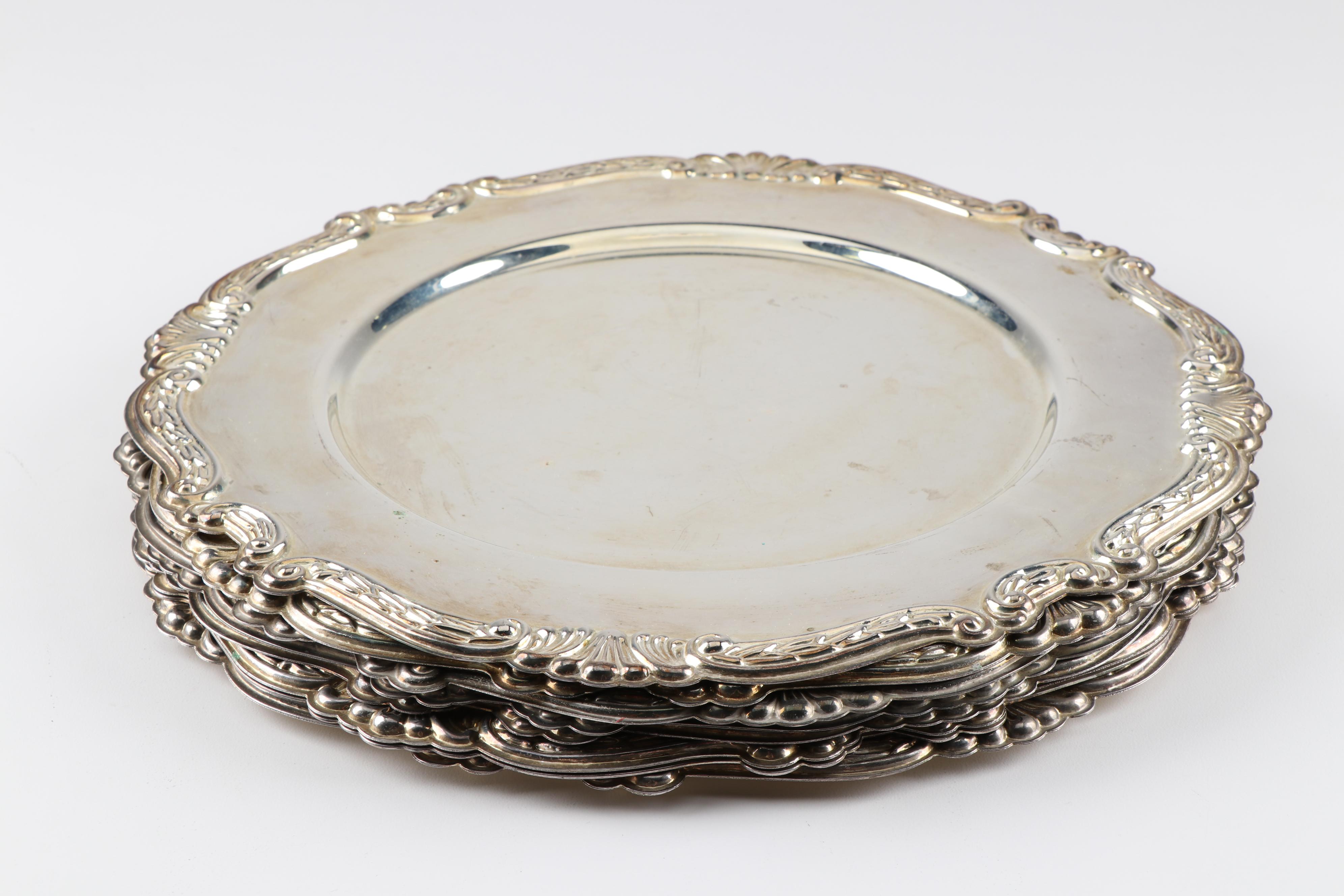 Silver Plated Charger Set EBTH