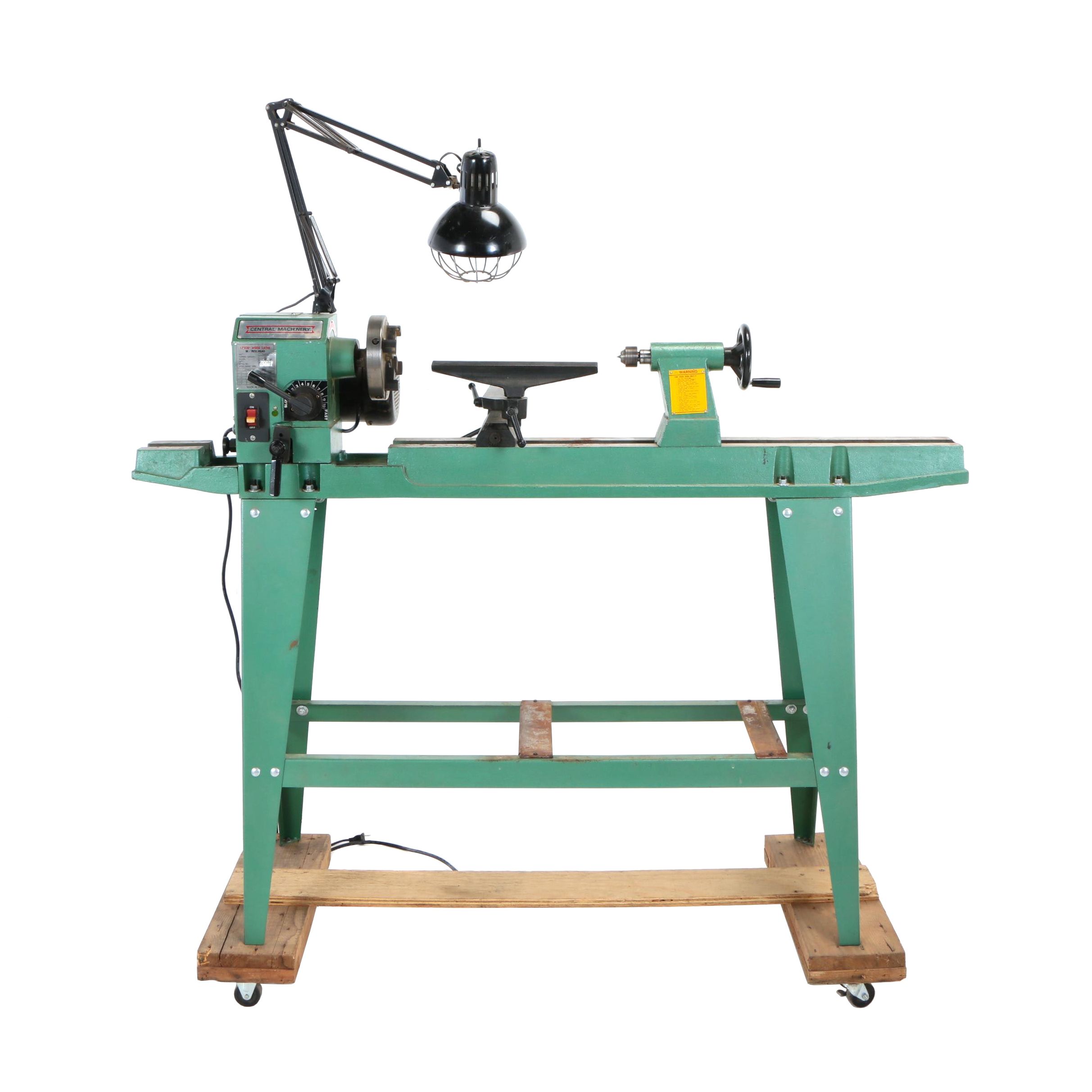 Central Machinery T34706 Variable Speed Wood Lathe EBTH
