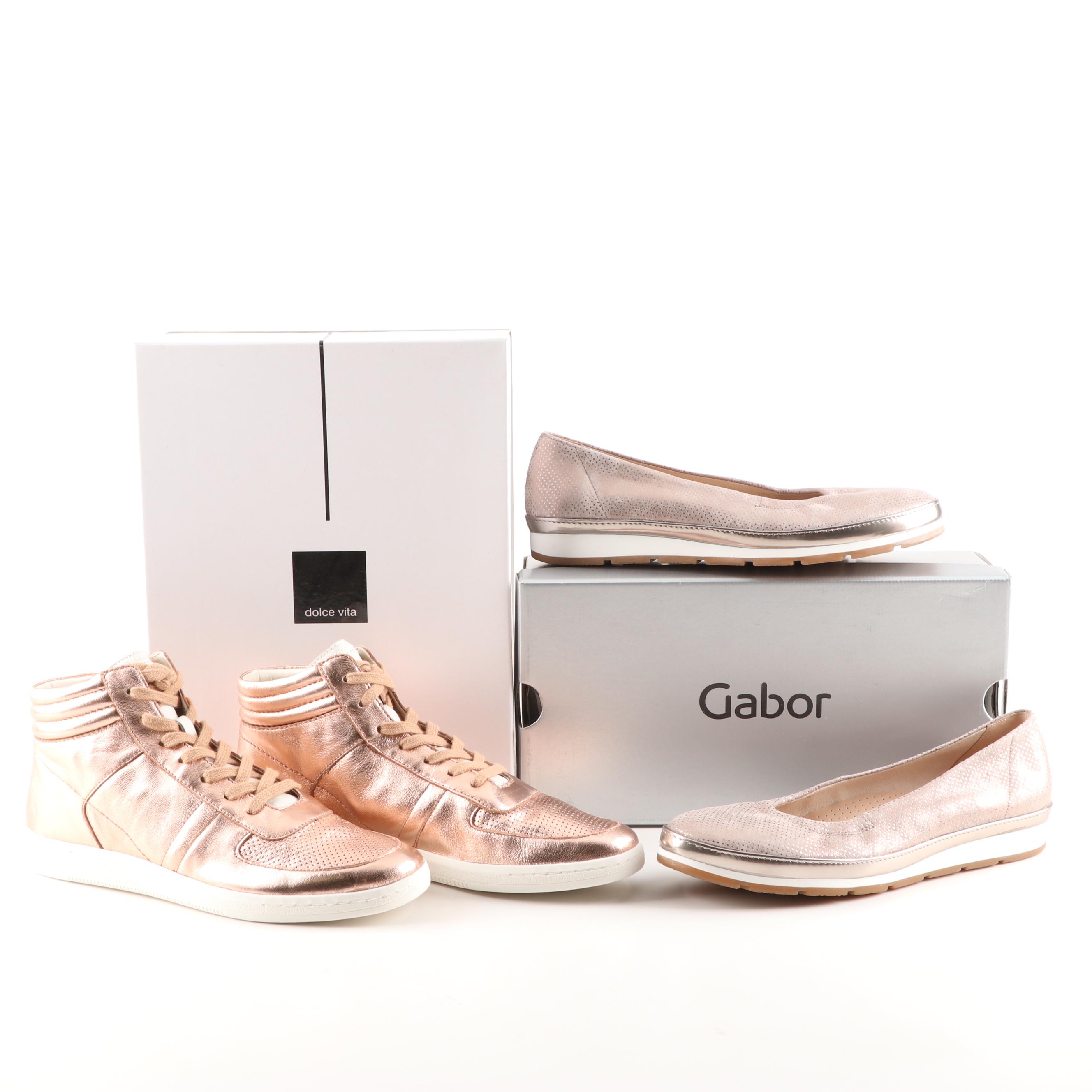 dolce vita rose gold sneakers