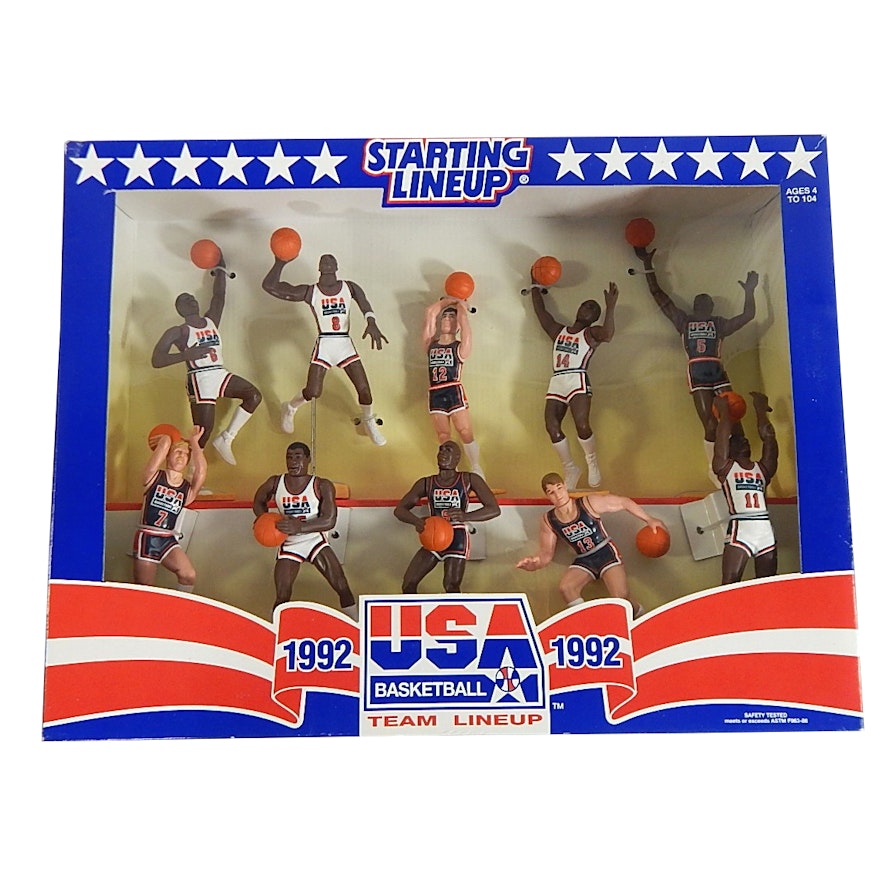  1992 Kenner Starting Lineup USA Basketball Olympic Box Set :  Toys & Games