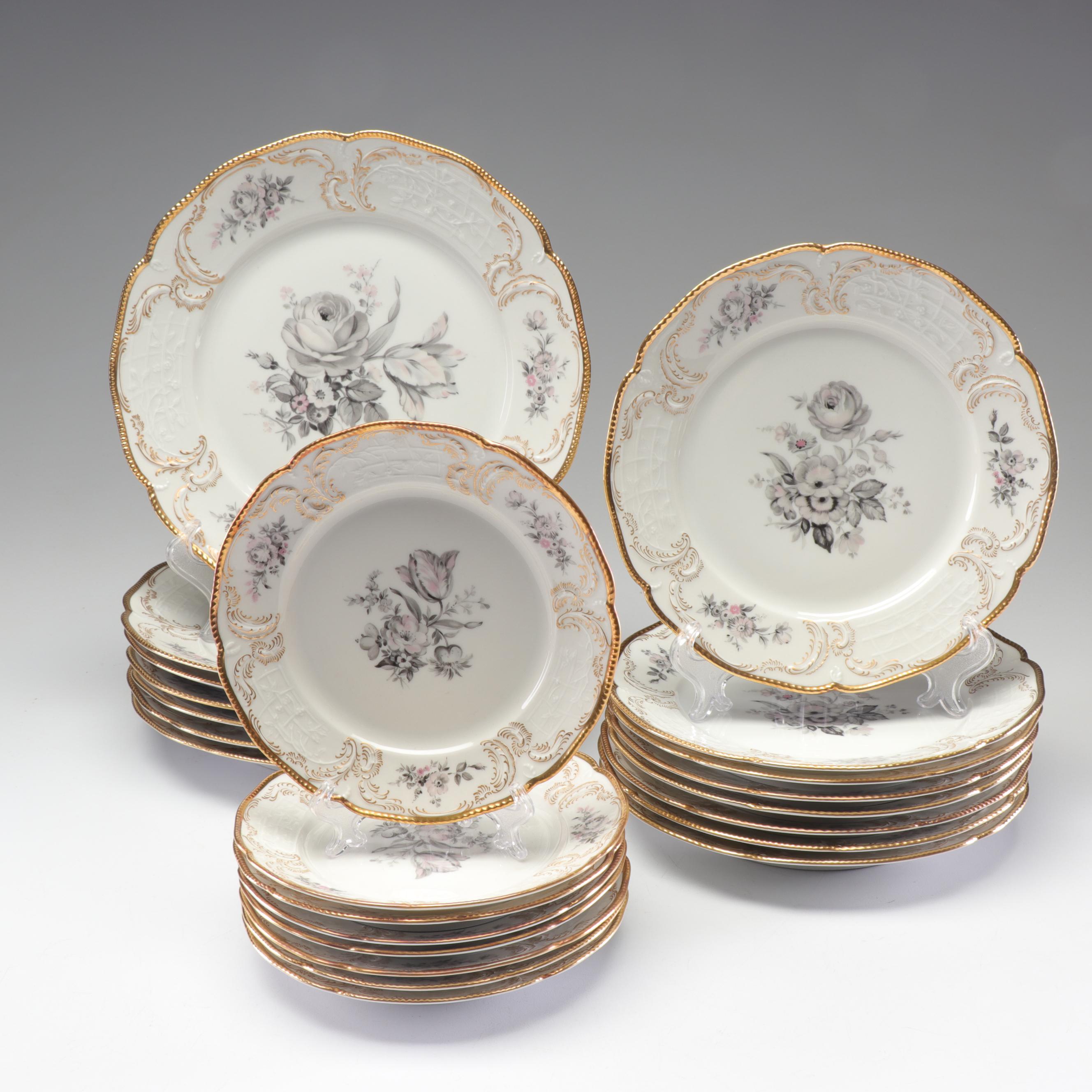 Rosenthal Porcelain Gold Rimmed "Sanssouci" Dinnerware EBTH