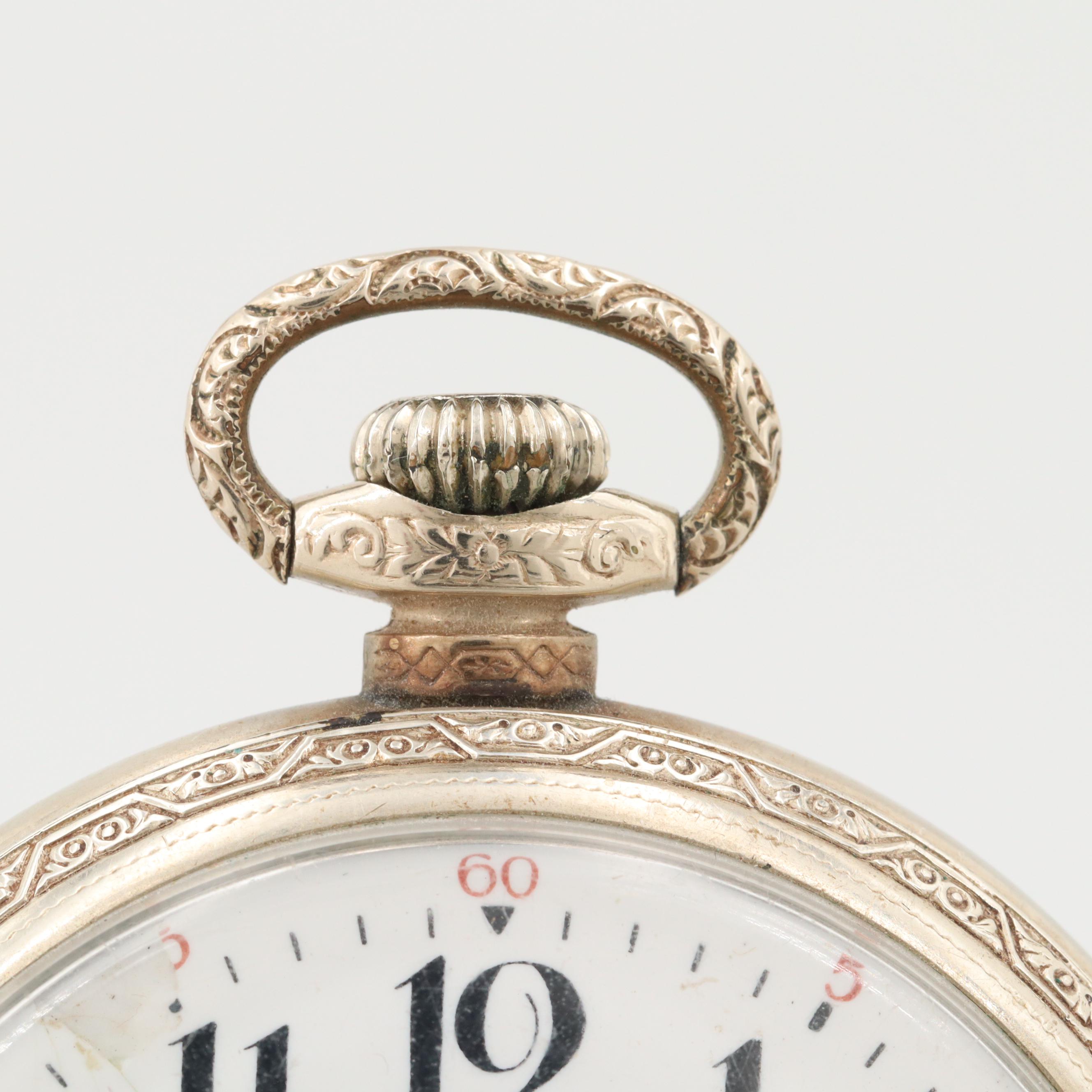 South Bend 14K Gold Filled Pocket Watch, 1921 EBTH