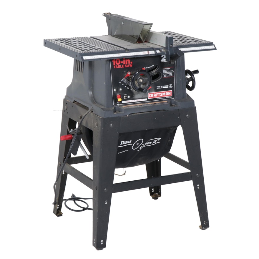 Craftsman 10-inch Table Saw with Stand | EBTH