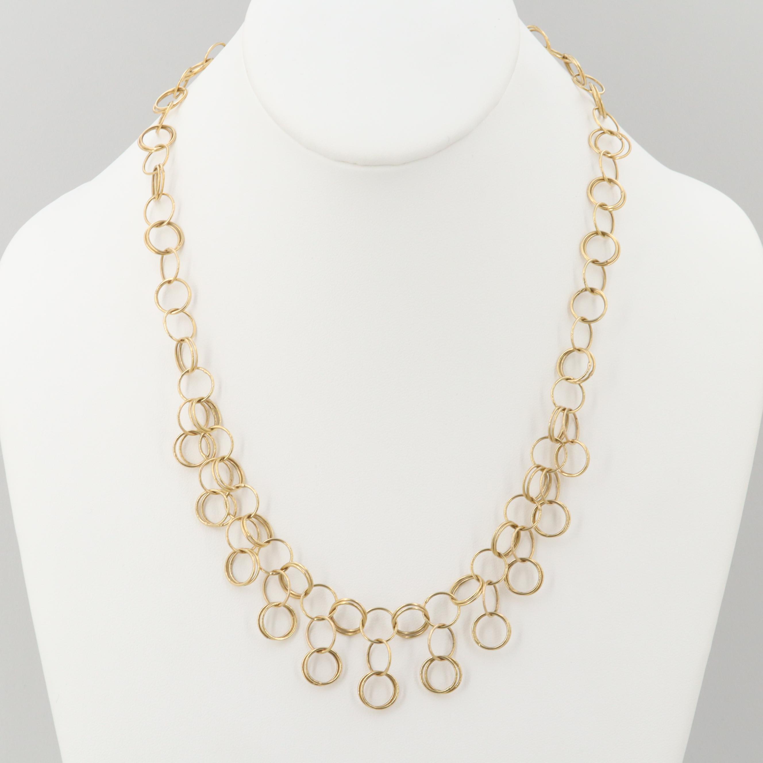 Milor Italy 14K Yellow Gold Circle Link 