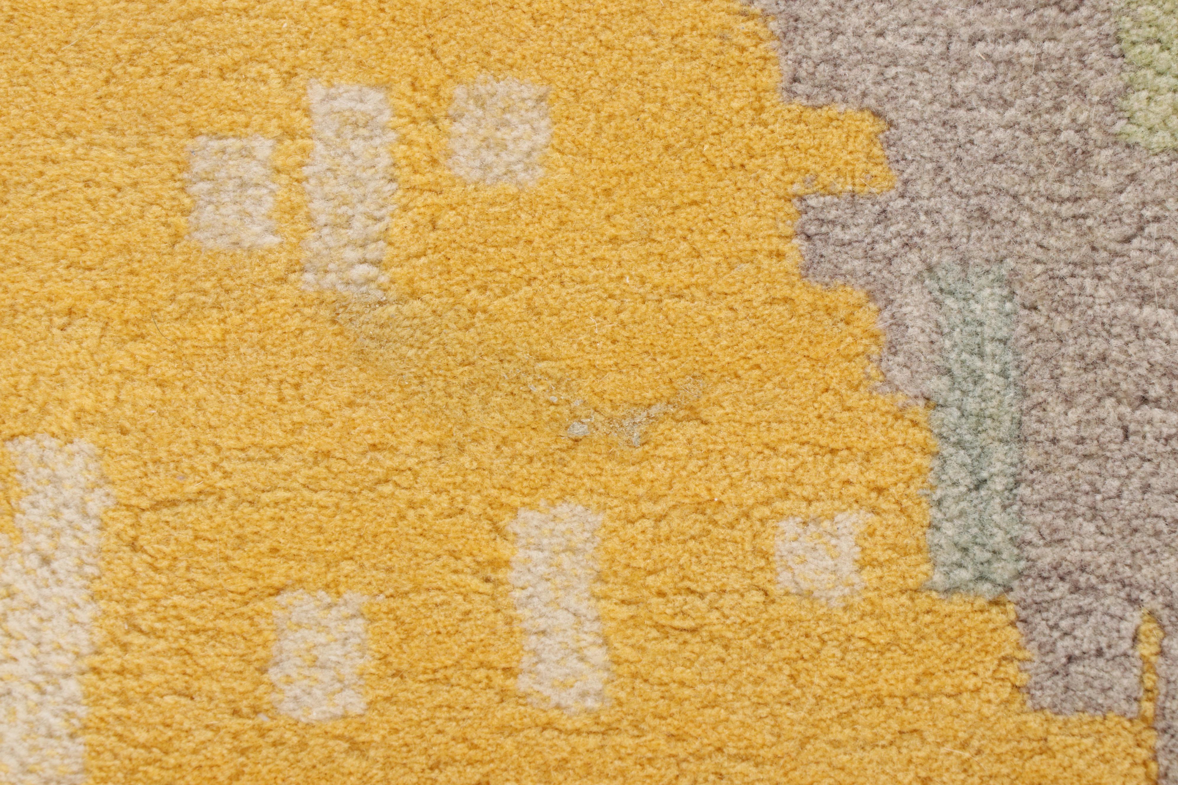 Tufted CB2 Indian Cotton Abstract Area Rug EBTH