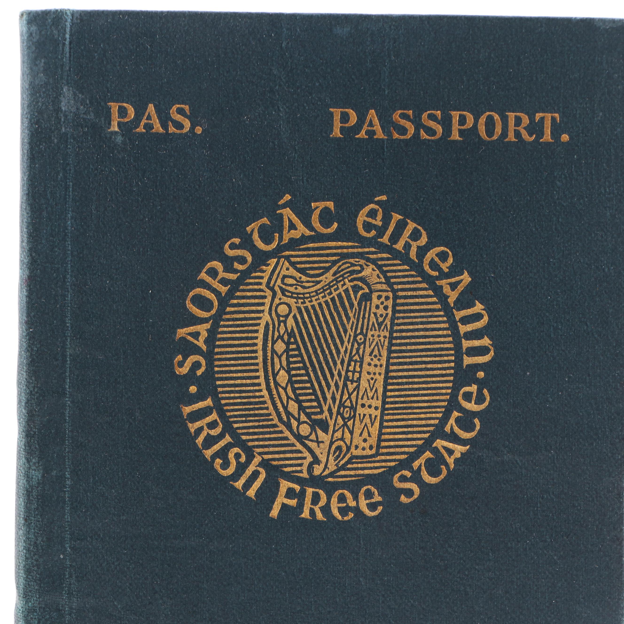 1925 Irish Free State Passport EBTH