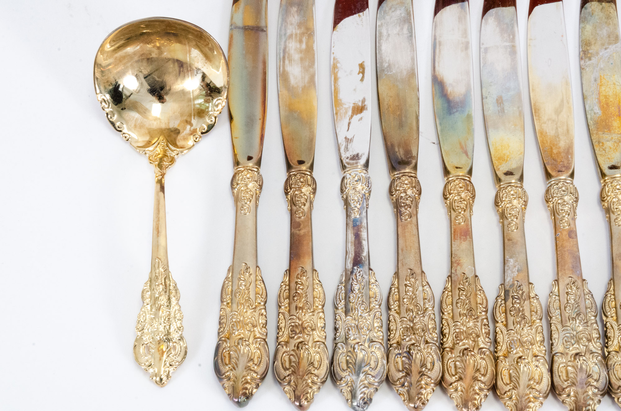 Godinger "Baroque" GoldPlated Flatware Set EBTH