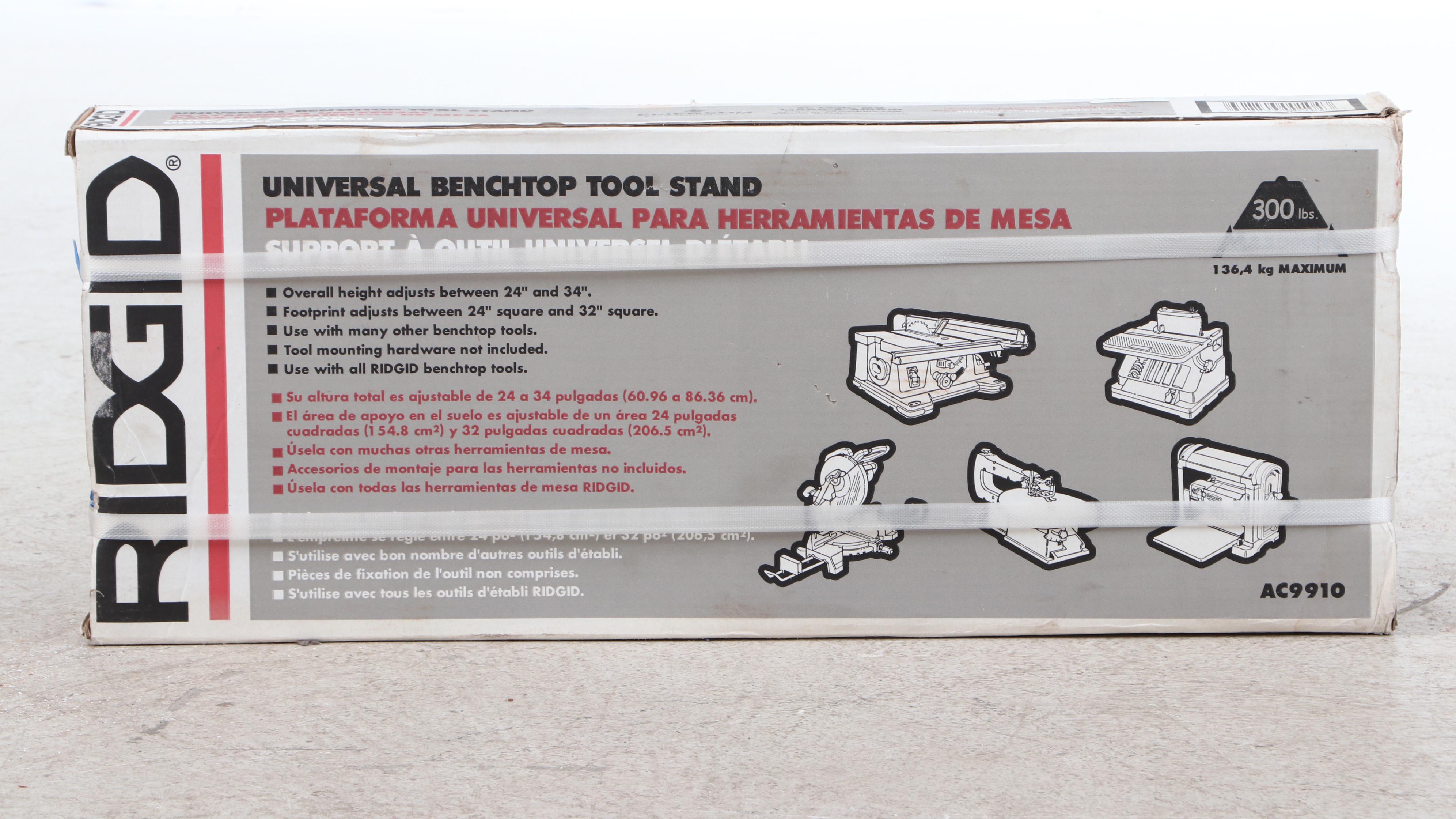 Contemporary Ridgid Universal Benchtop Tool Stand EBTH