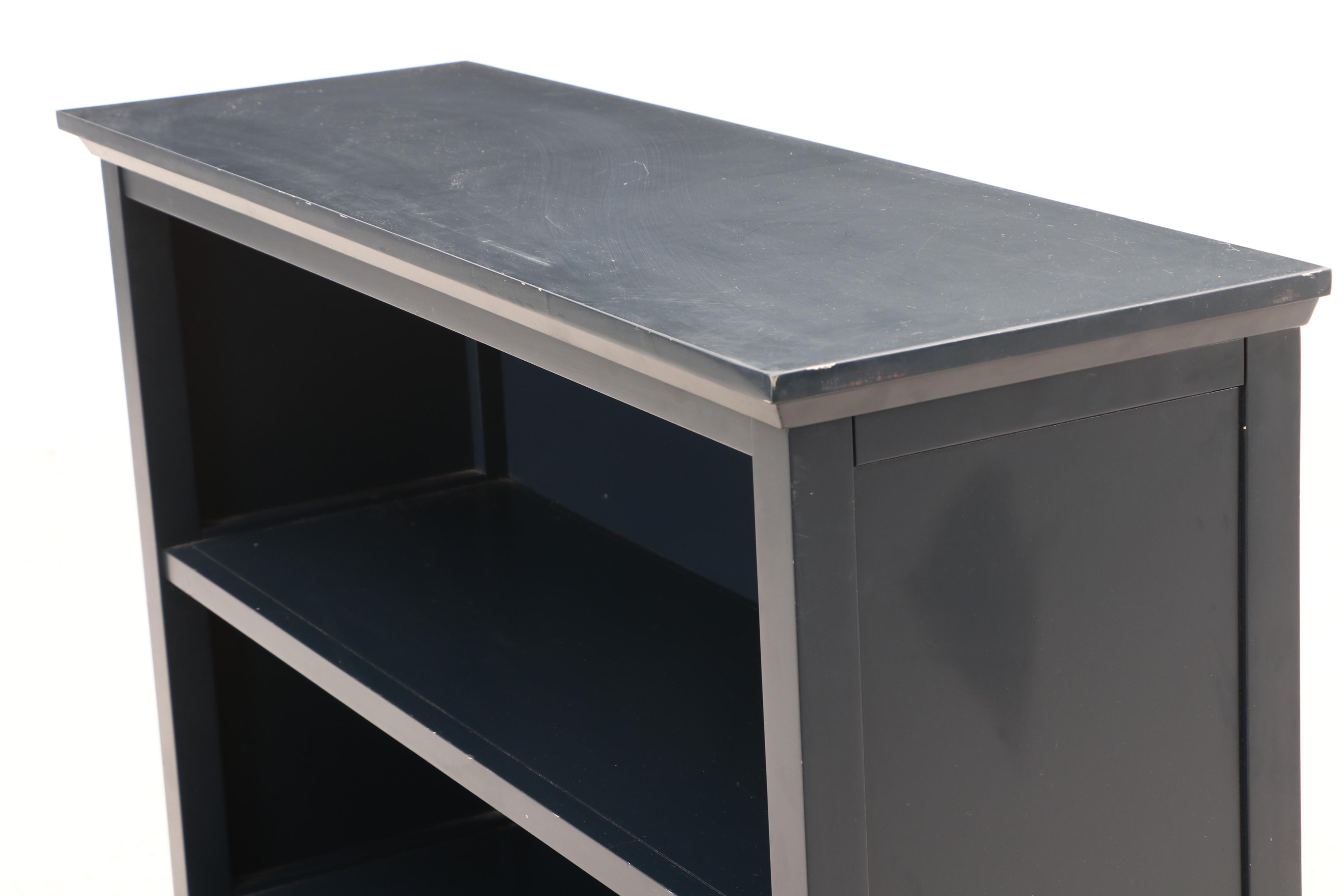 Contemporary Pottery Barn Kids Navy Three-Shelf Cameron ...