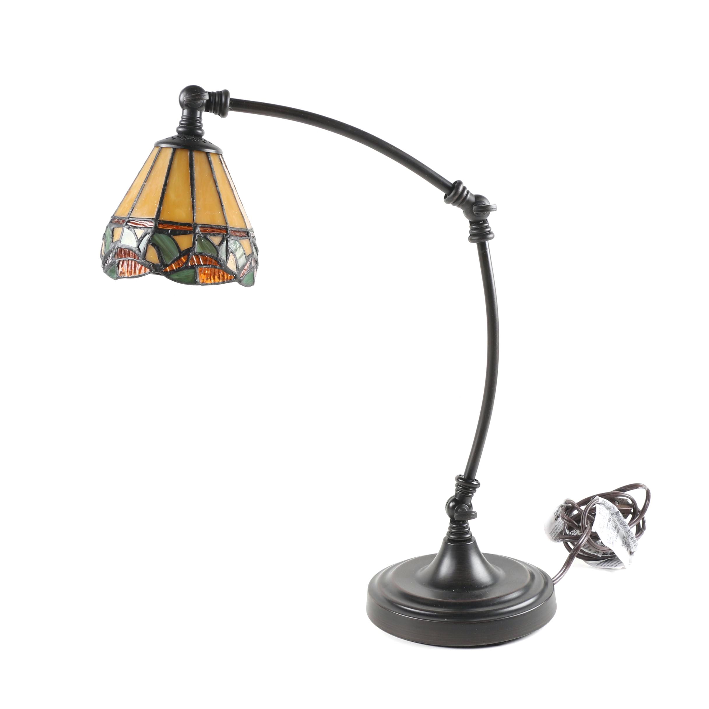 Dale Tiffany Handmade Ainsley Stained Glass Desk Lamp 2016 Ebth