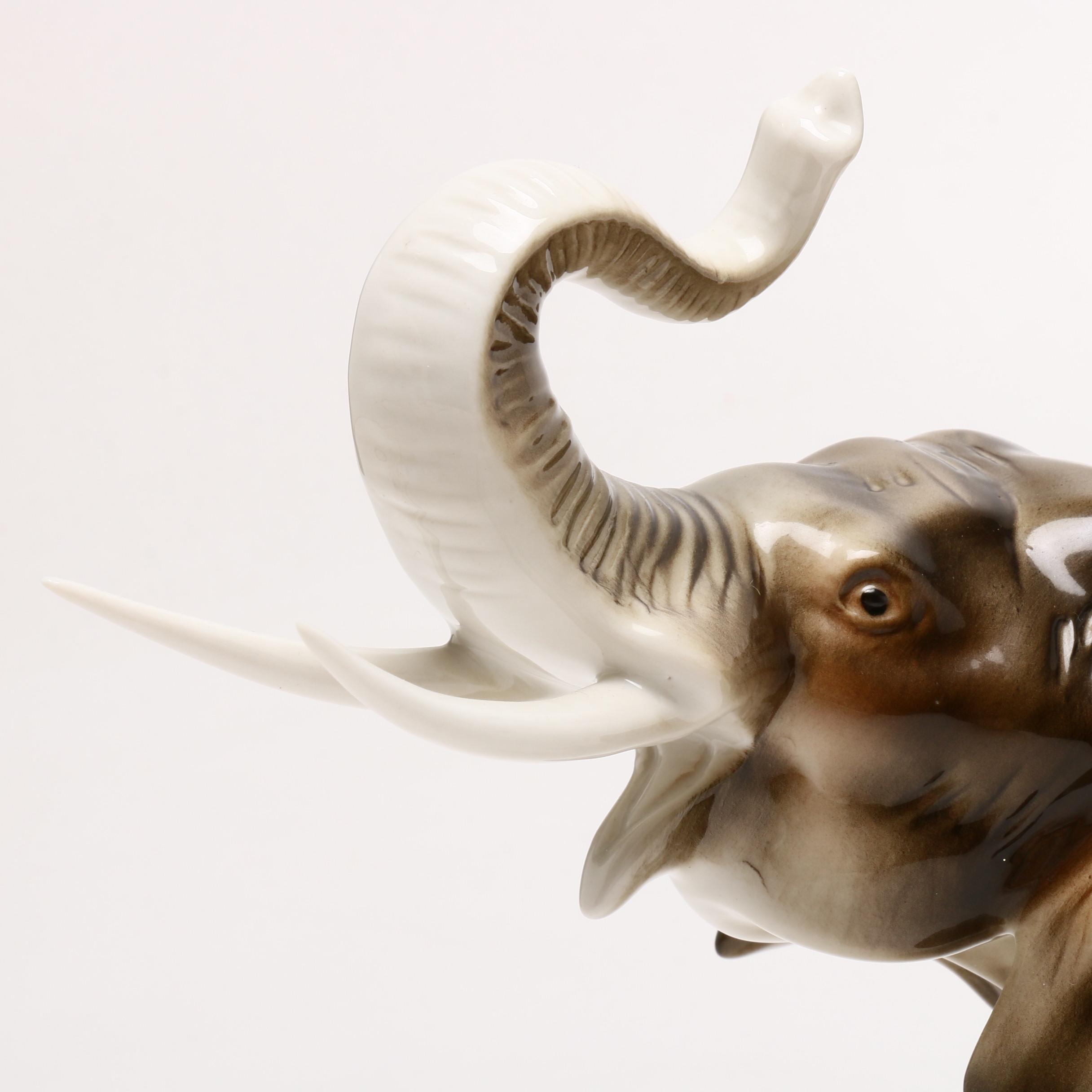 Royal Dux Porcelain Elephant Figurine EBTH