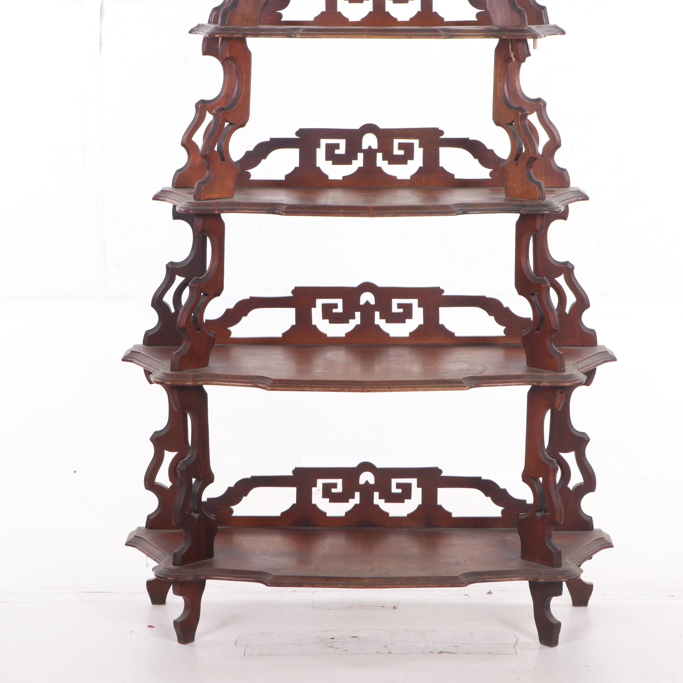 Victorian Walnut FiveShelf Étagère, Circa 1880 EBTH
