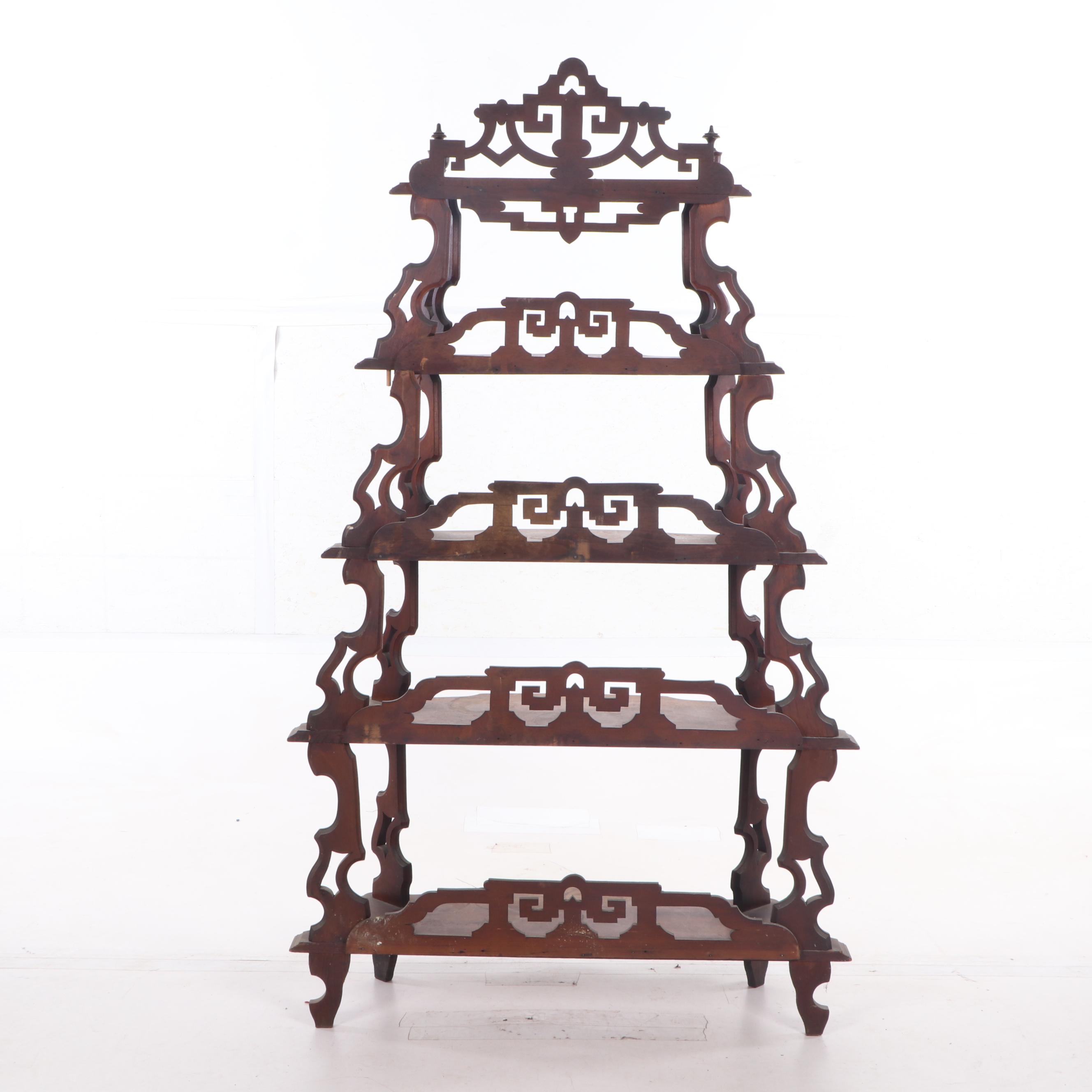 Victorian Walnut FiveShelf Étagère, Circa 1880 EBTH