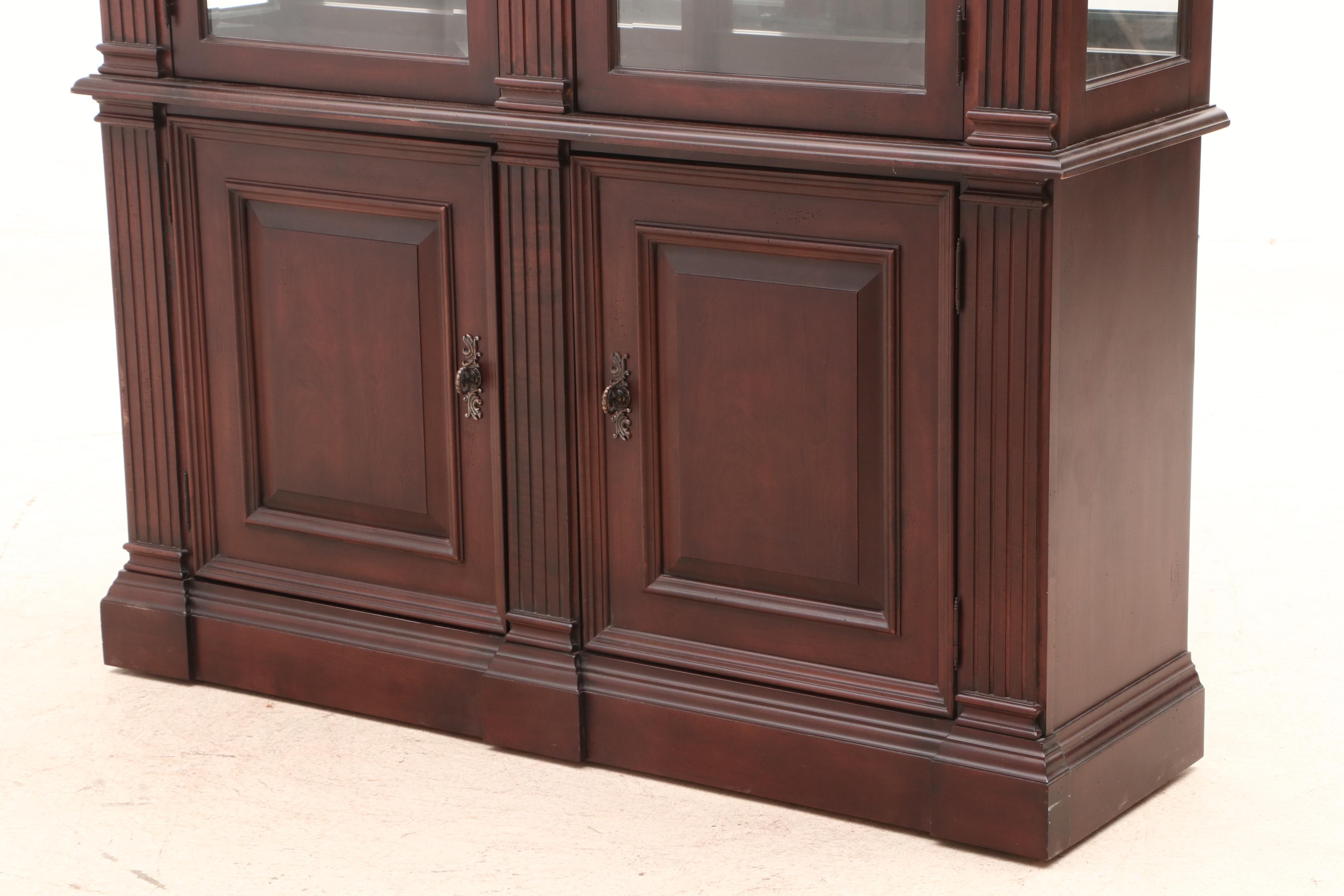 Bernhardt "Belmont" Collection Mahogany Illuminated Curio