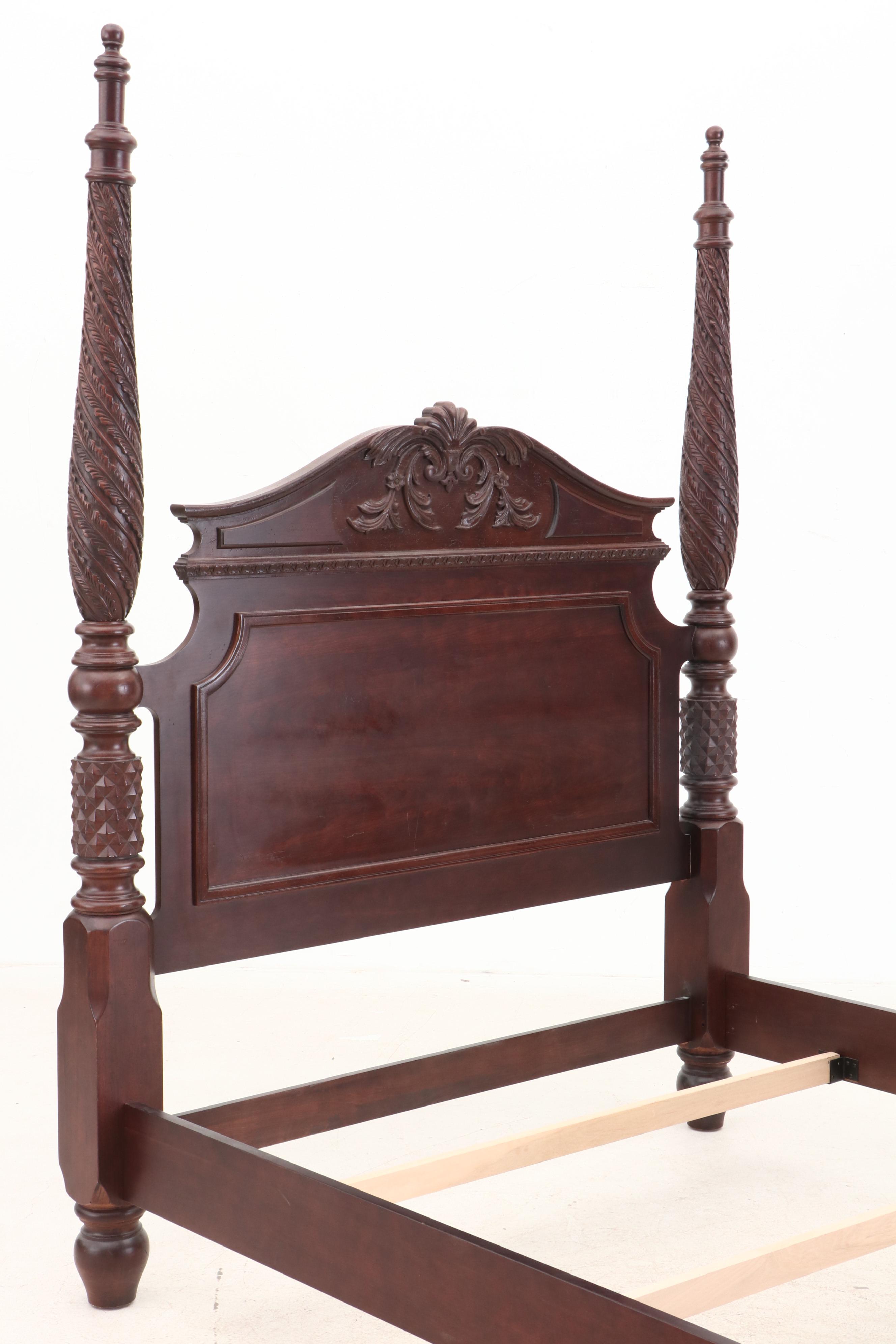 Bernhardt "Belmont" Collection Mahogany four Poster Plantation Bed