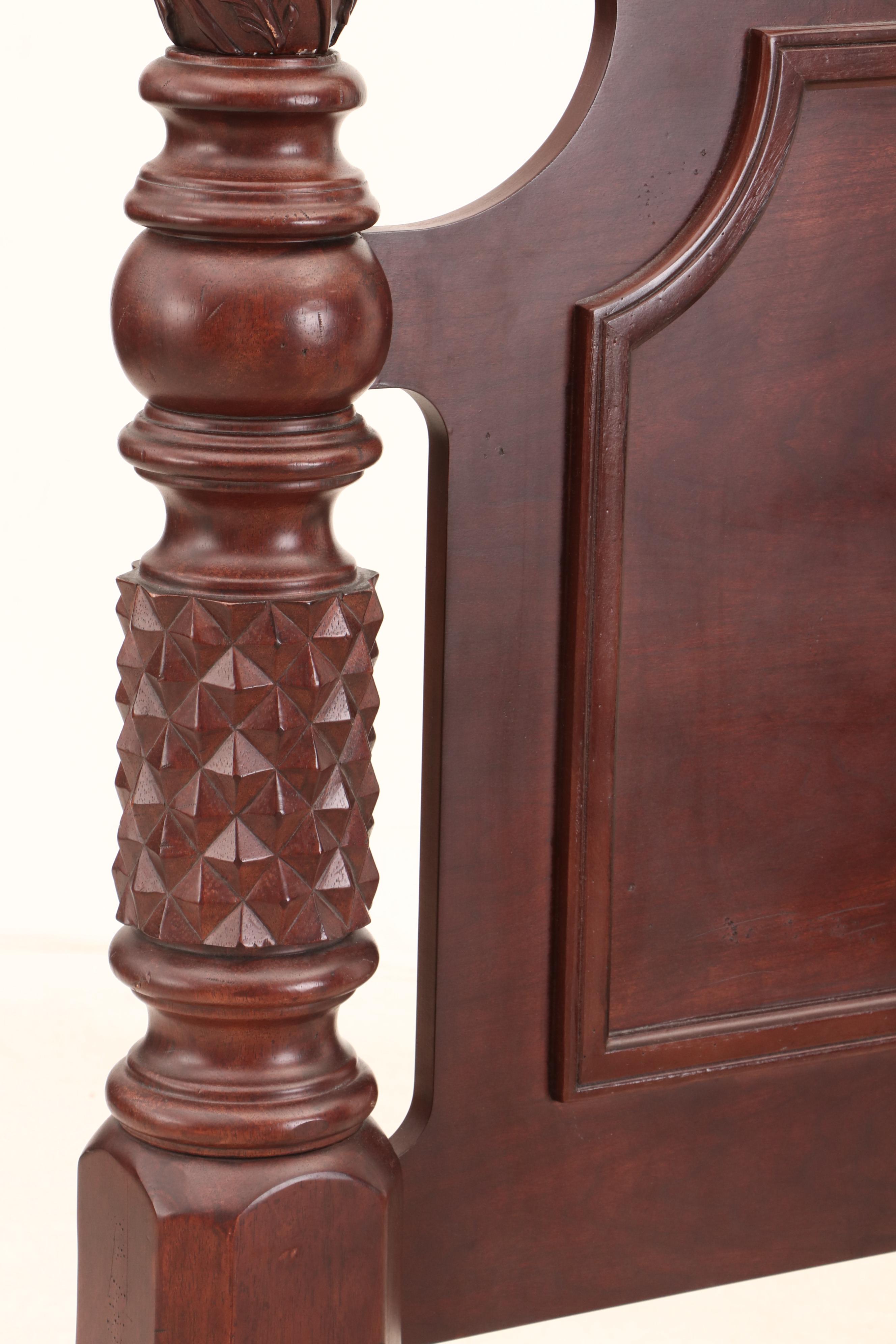 Bernhardt "Belmont" Collection Mahogany four Poster Plantation Bed