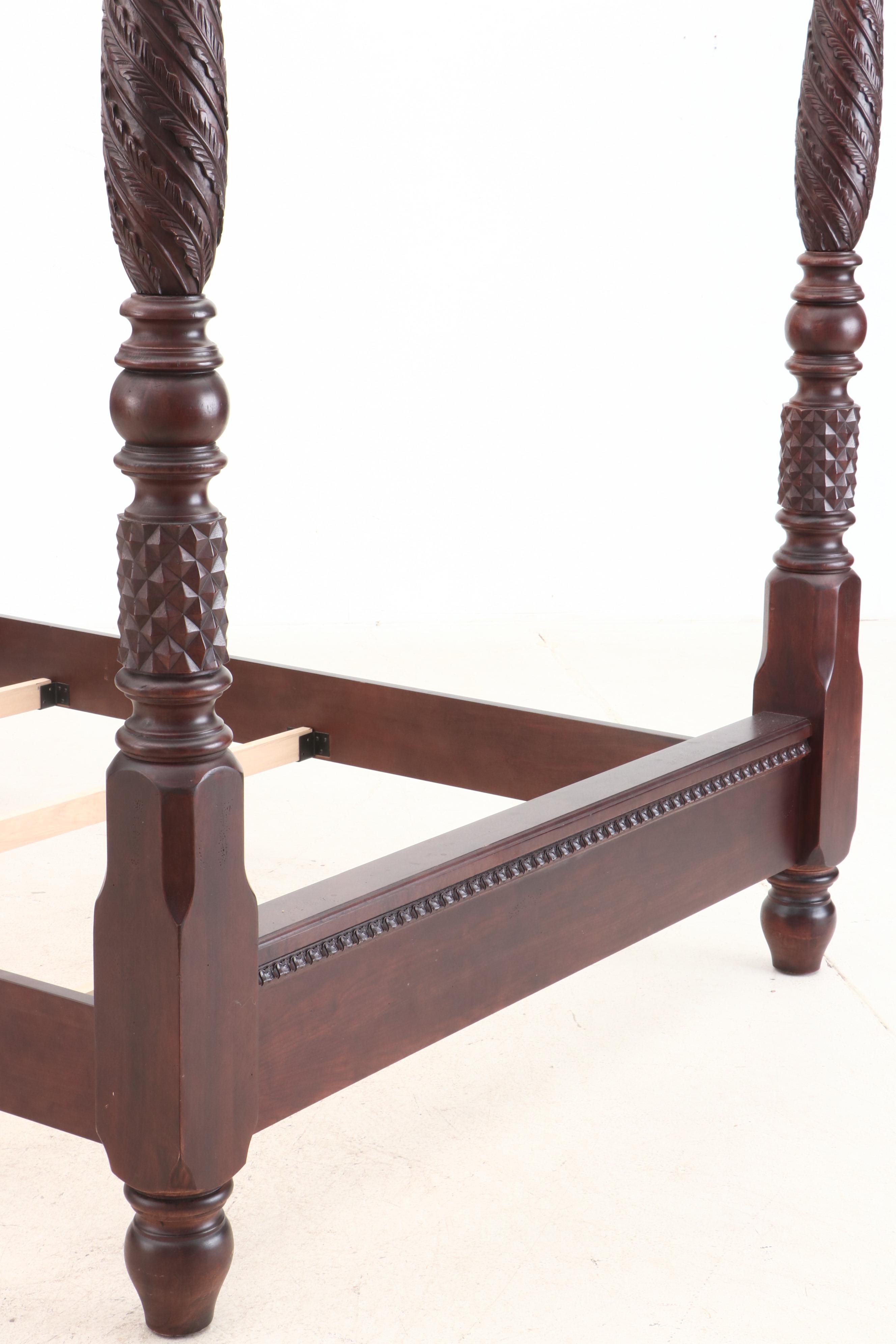 Bernhardt "Belmont" Collection Mahogany four Poster Plantation Bed