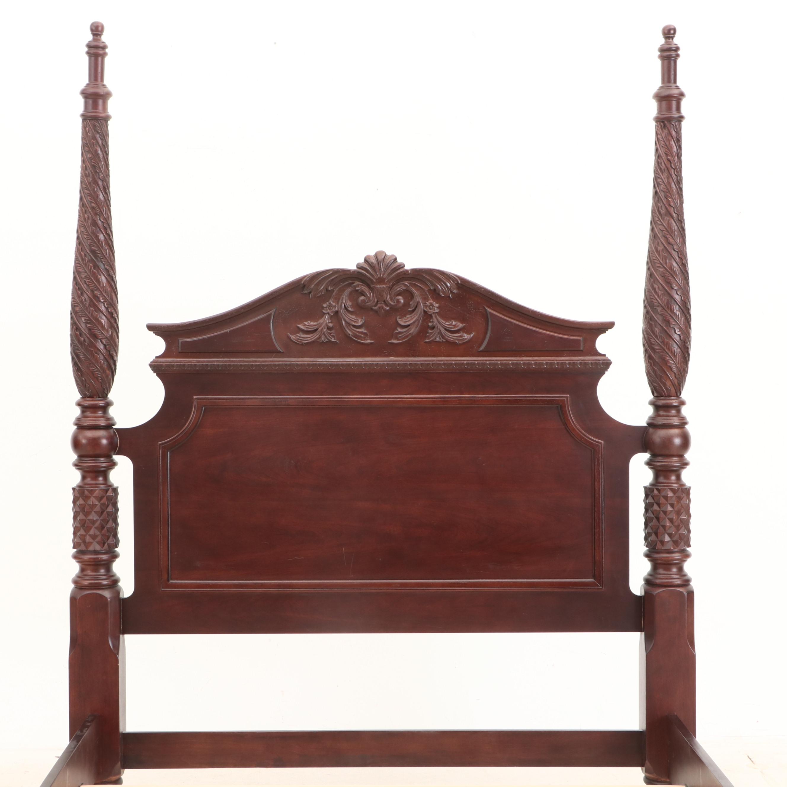 Bernhardt "Belmont" Collection Mahogany four Poster Plantation Bed