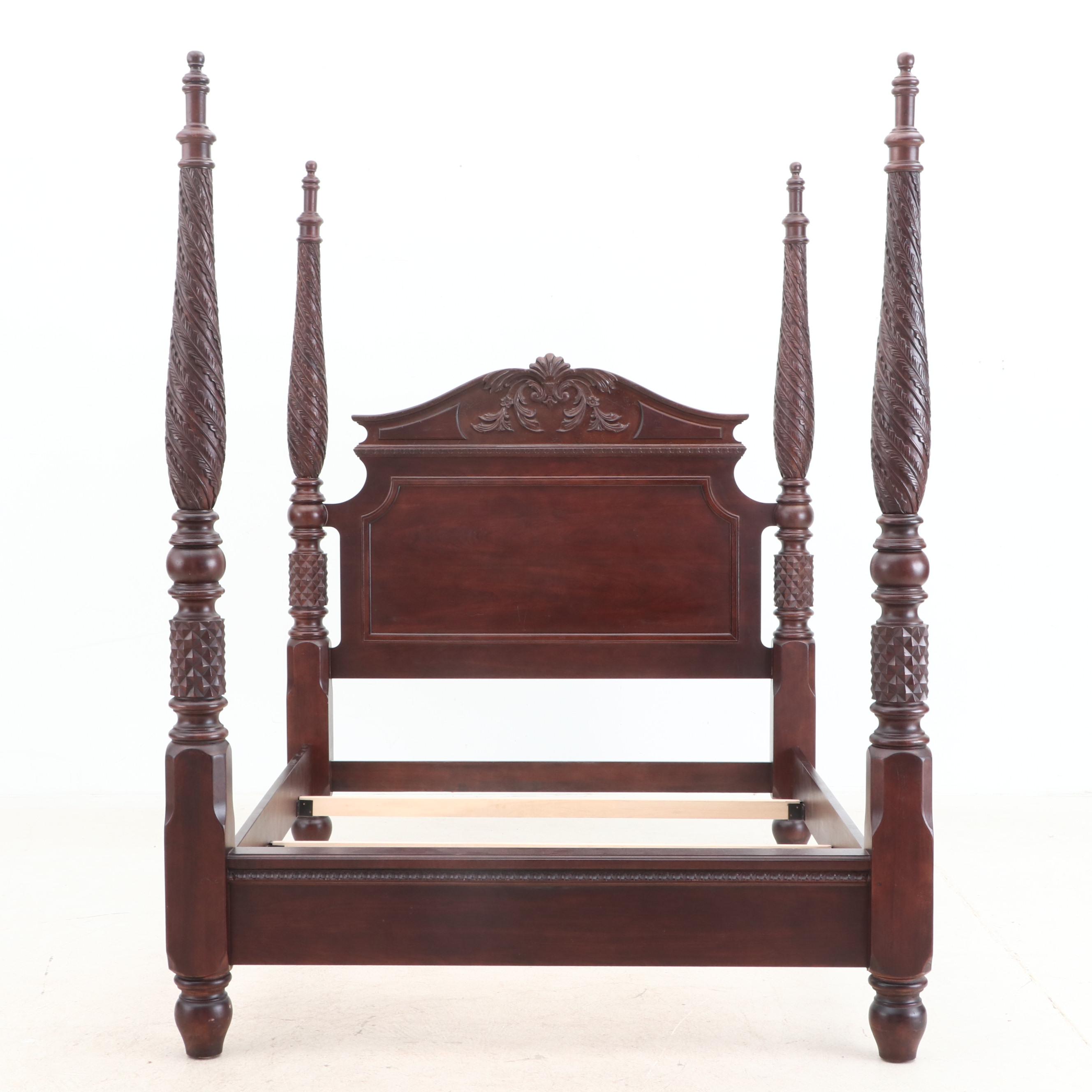 Bernhardt "Belmont" Collection Mahogany four Poster Plantation Bed