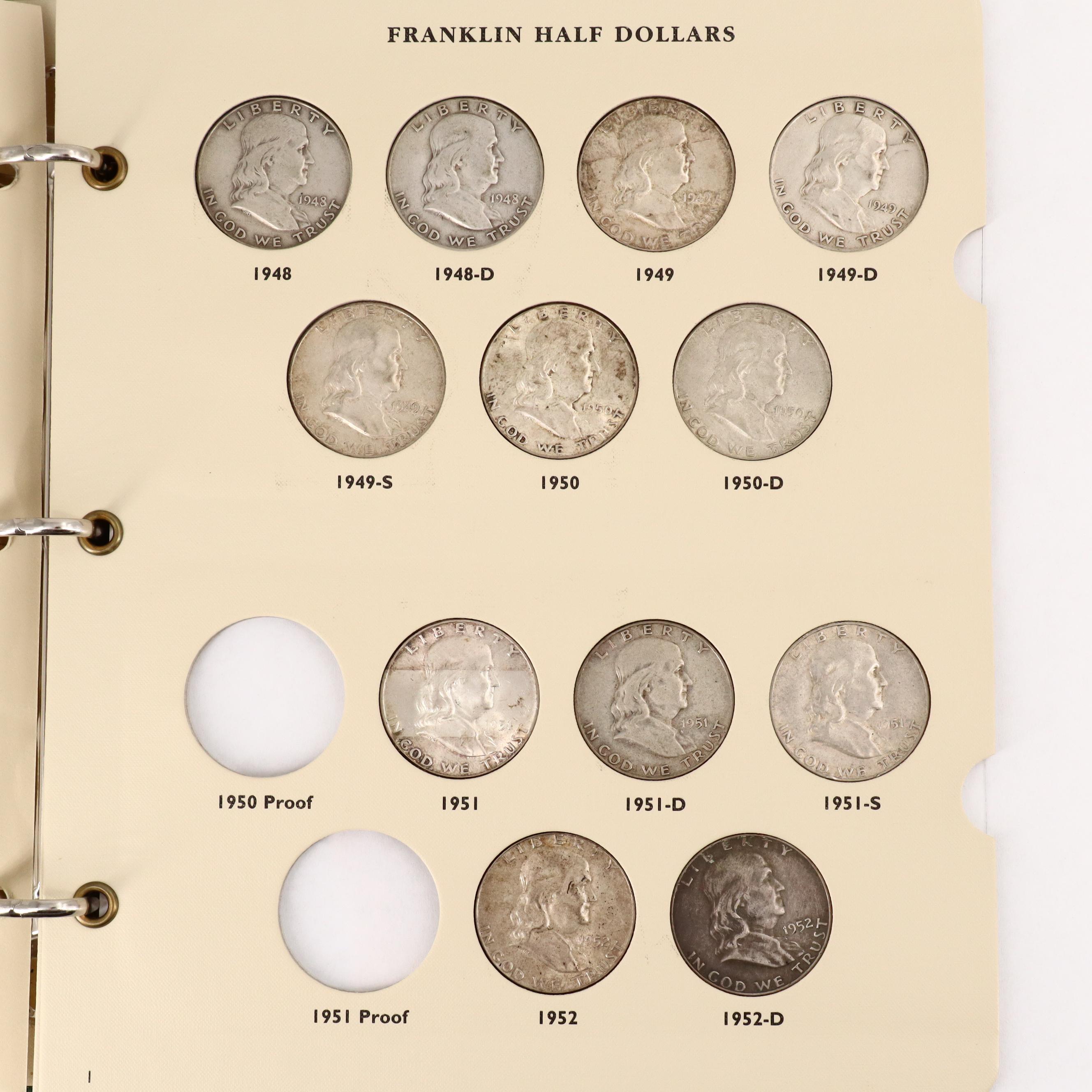Littleton Coin Album of Franklin Silver Half Dollars EBTH