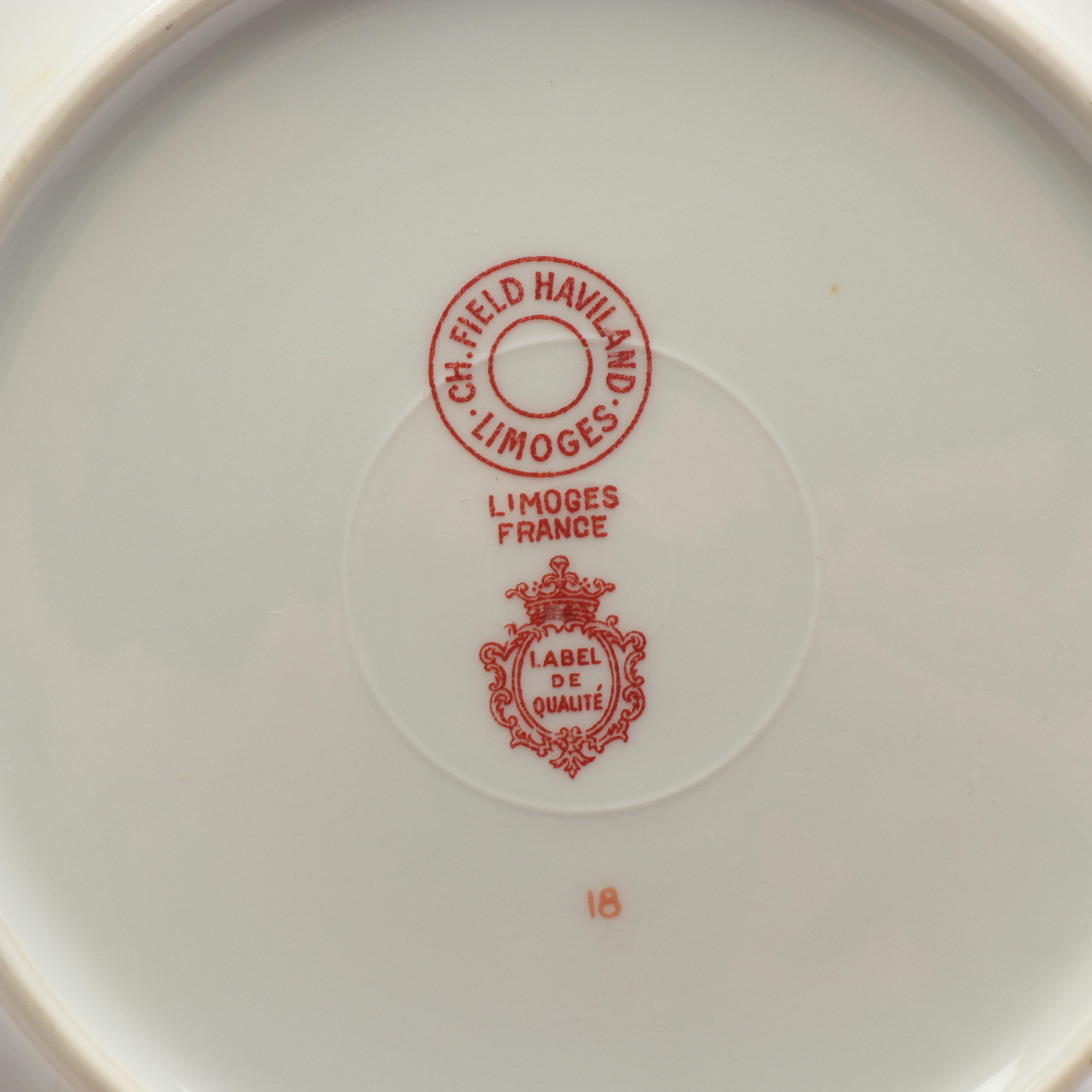 Chas Field Haviland Limoges Porcelain "Arizona" Dinnerware EBTH