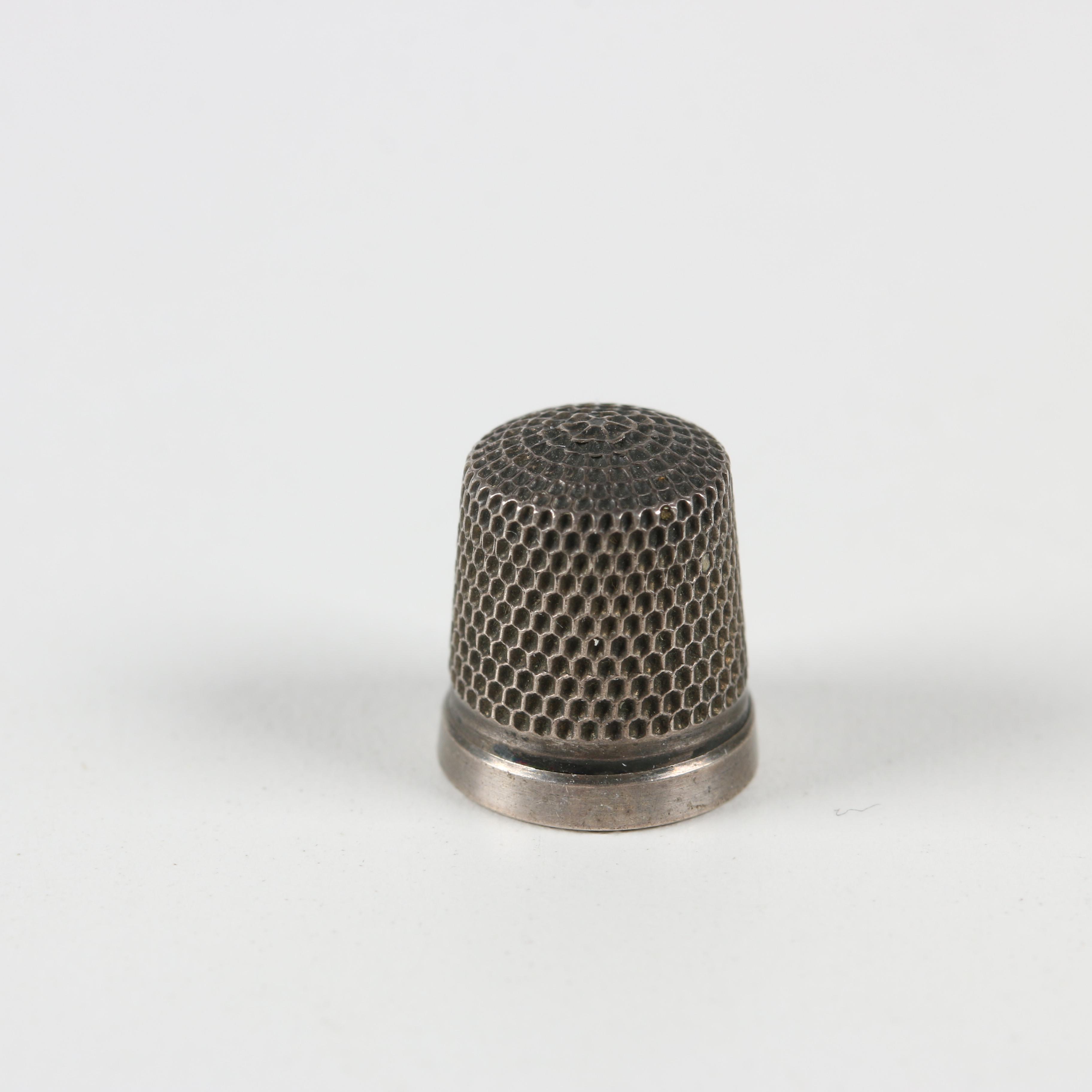 Sterling Silver Thimbles Assortment, Early to Mid 20th Century EBTH