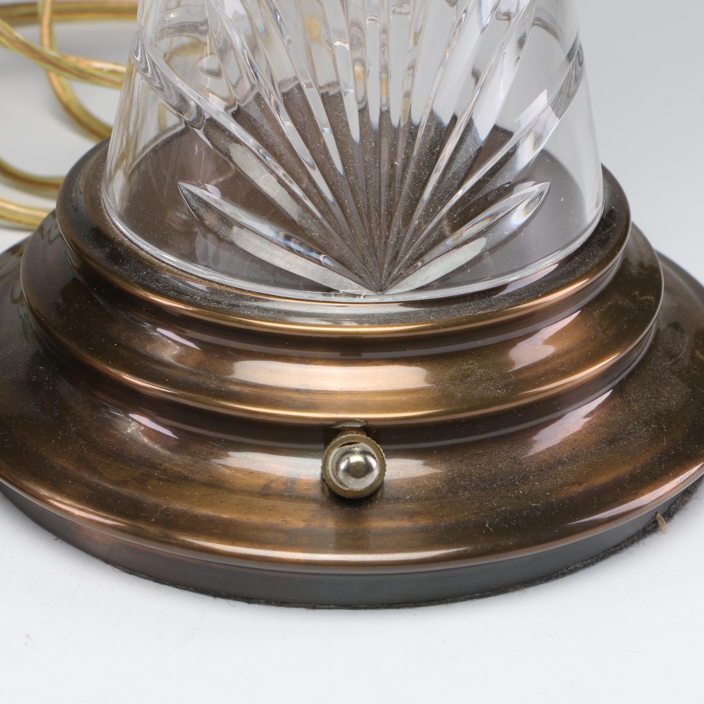 Crystal Clear Polish Lead Crystal Table Lamps EBTH