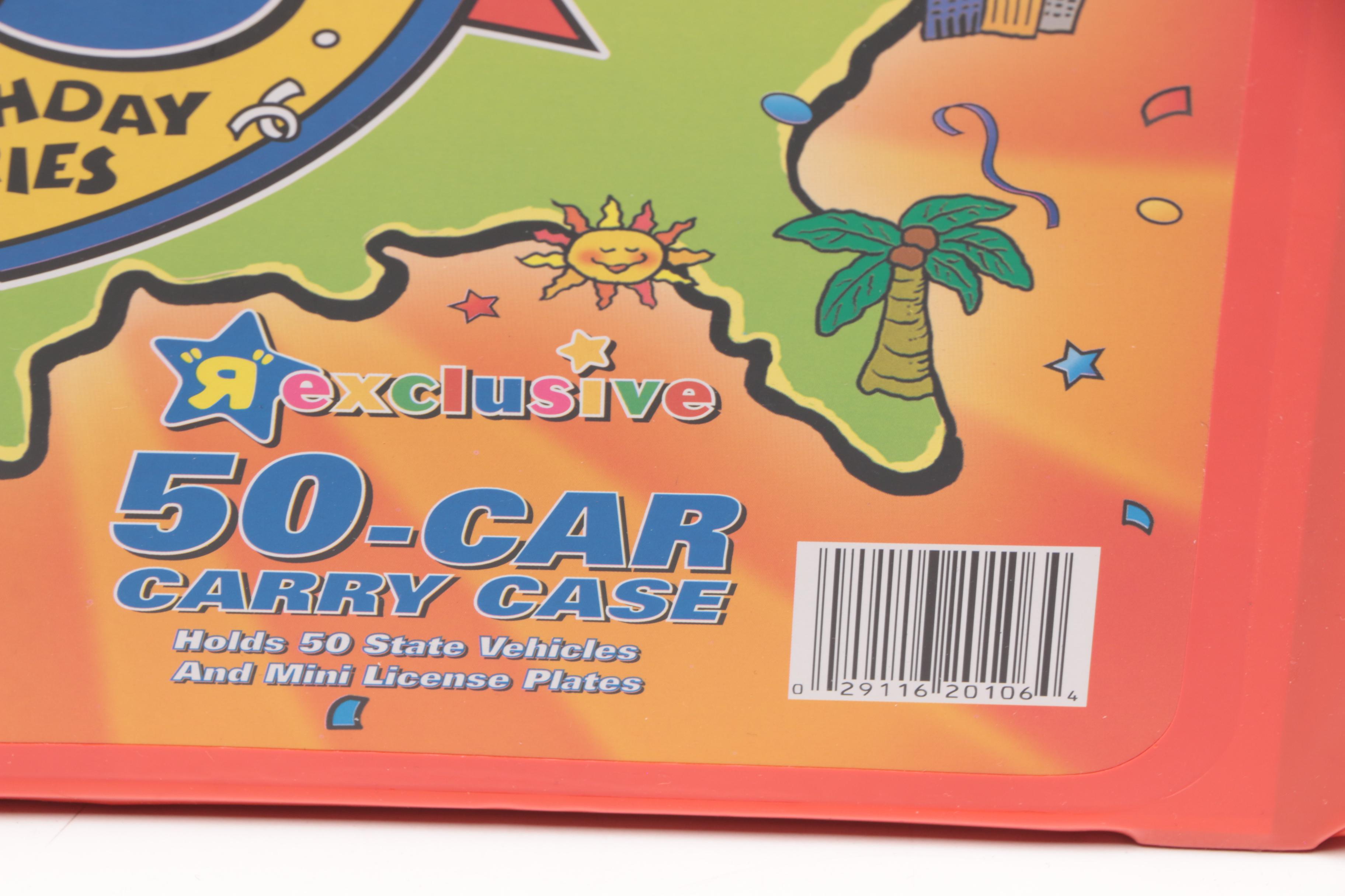 Matchbox Across America 50th Birthday Series License Plate and Car