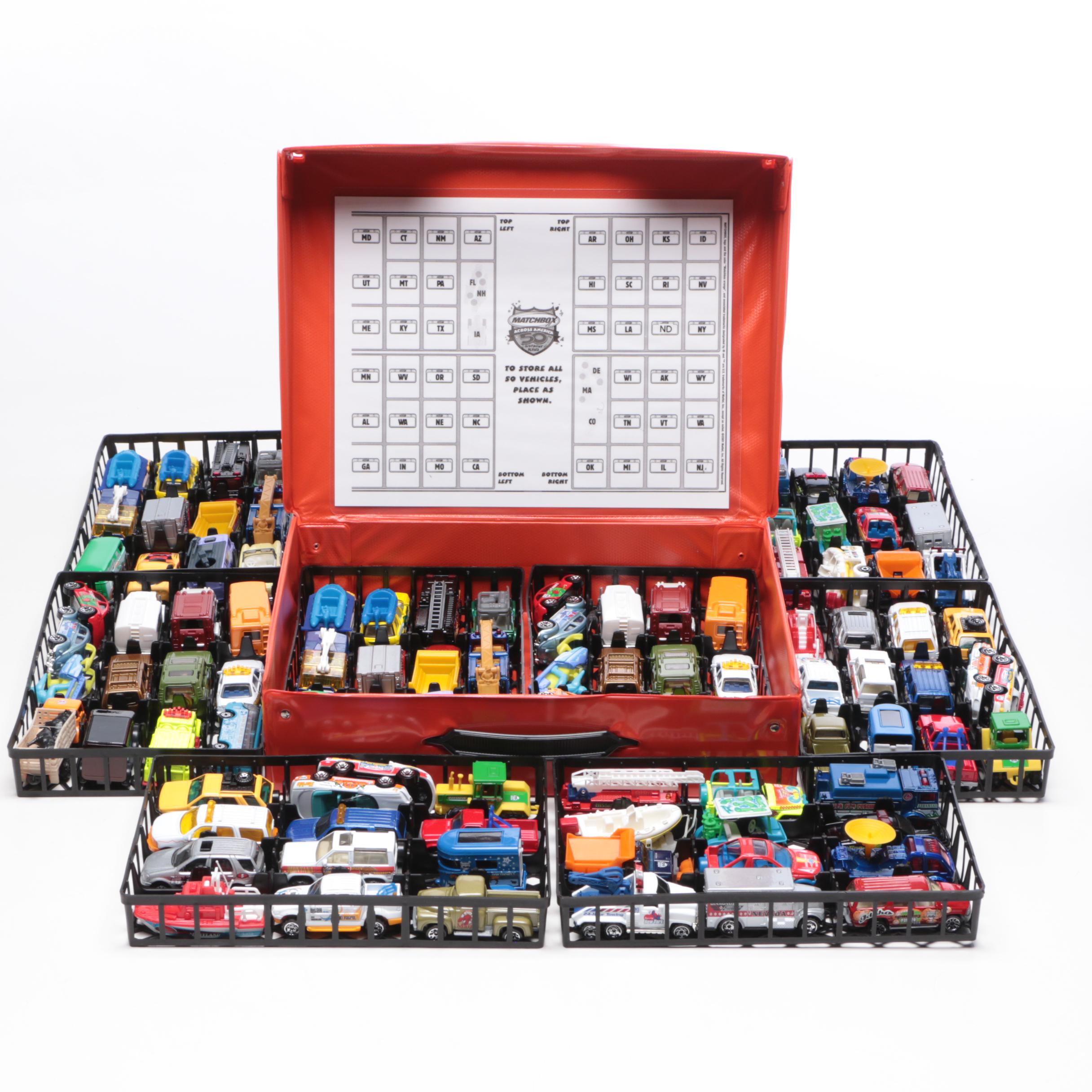 Matchbox Across America 50th Birthday Series License Plate and Car