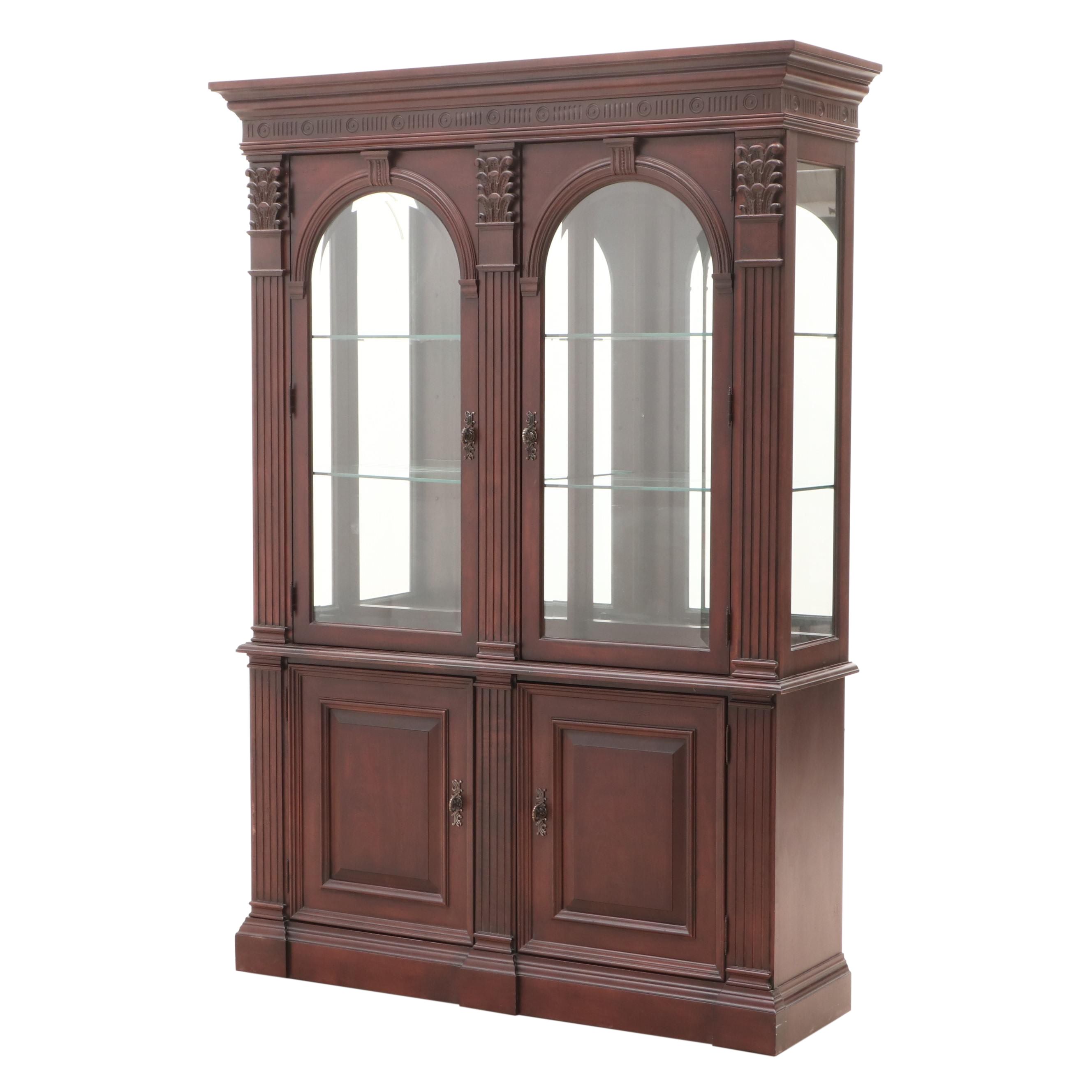 Bernhardt "Belmont" Collection Mahogany Illuminated Curio
