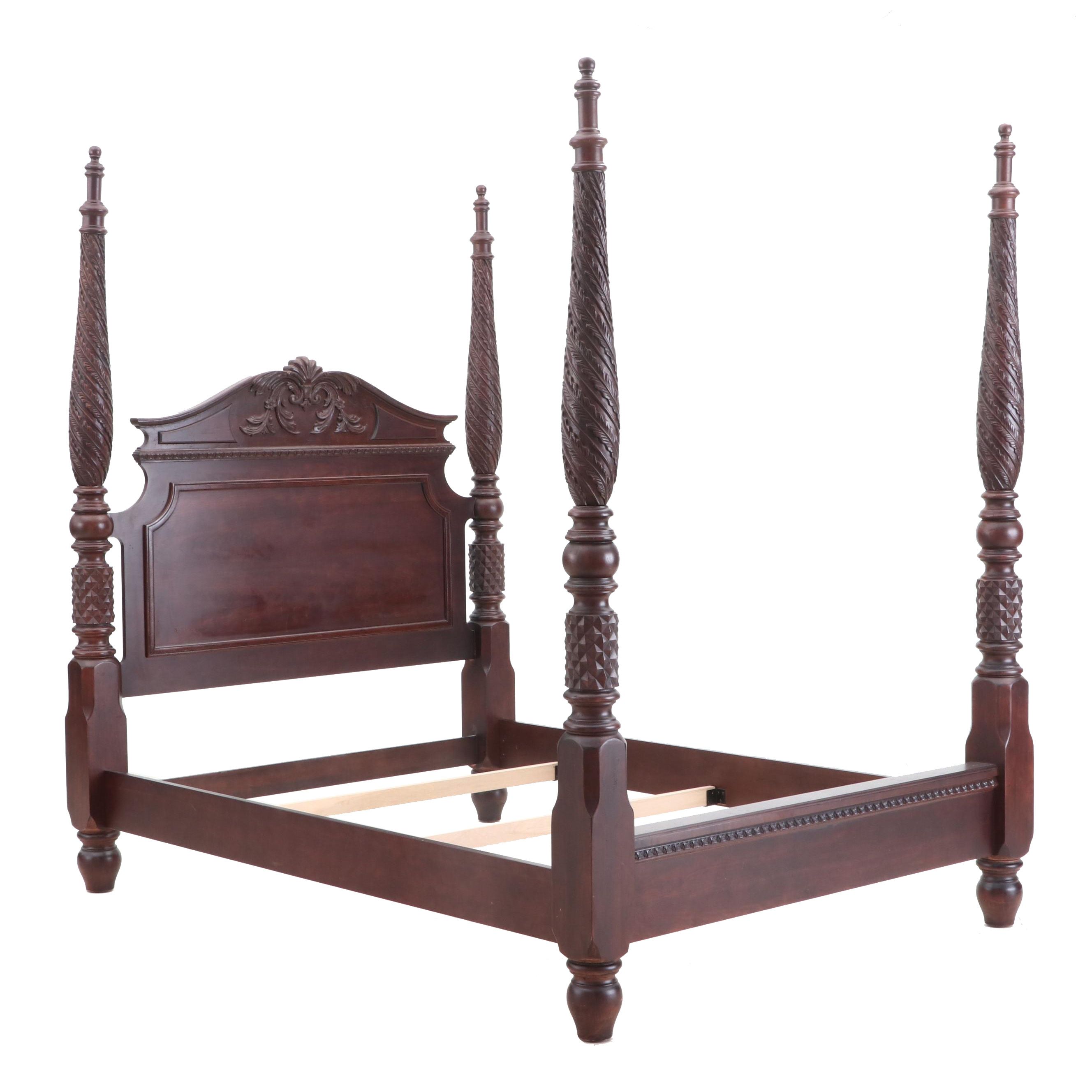 Bernhardt "Belmont" Collection Mahogany four Poster Plantation Bed
