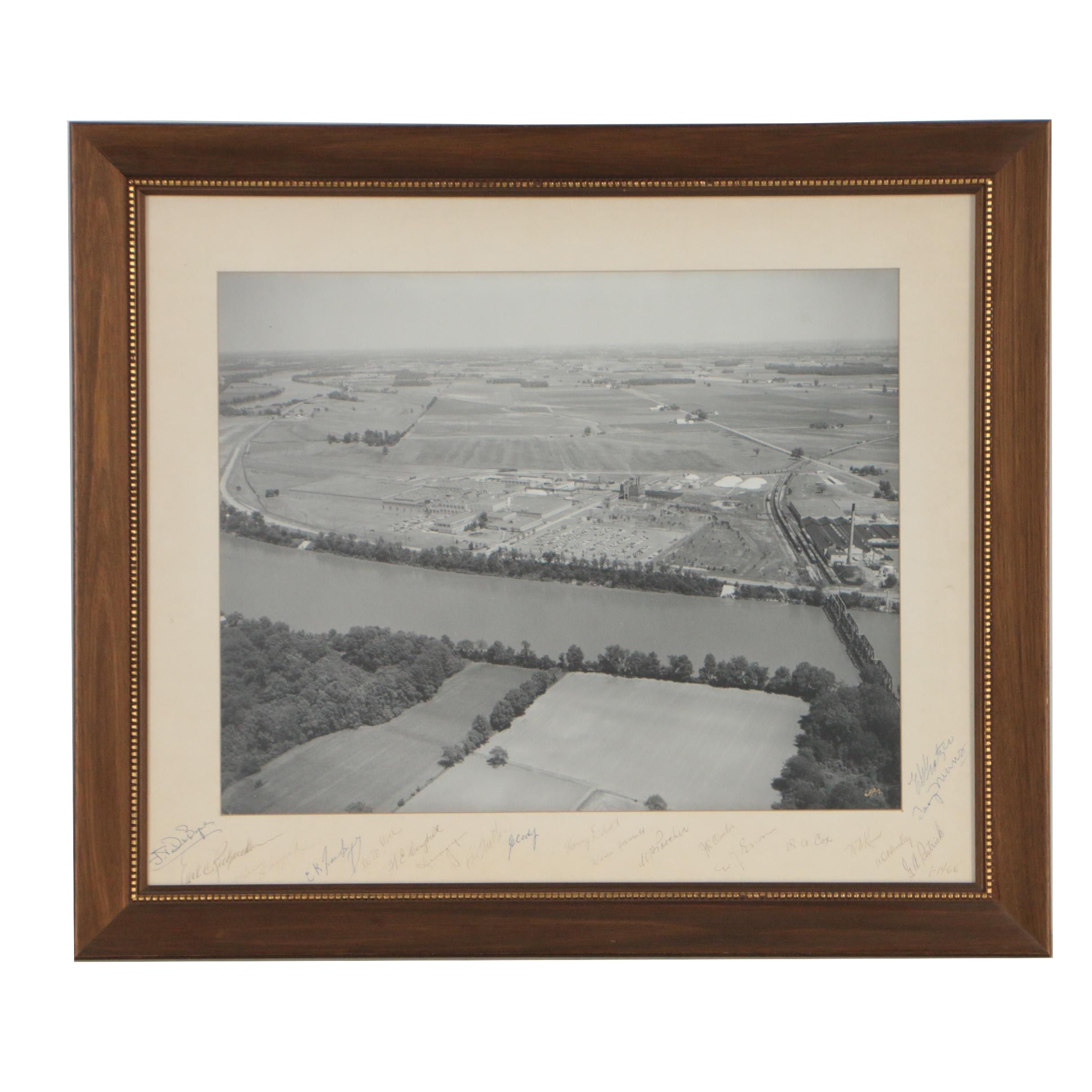 Napoleon, Ohio Campbell's Soup Plant Silver Gelatin Aerial Photograph