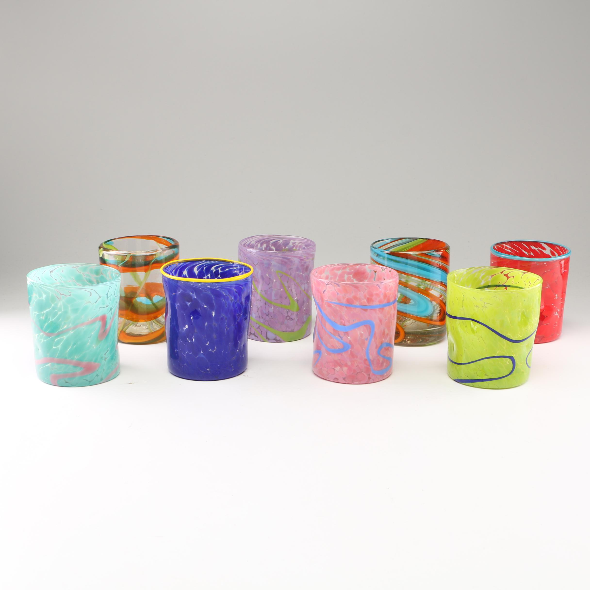 Hand Blown Art Glass Drinkware EBTH