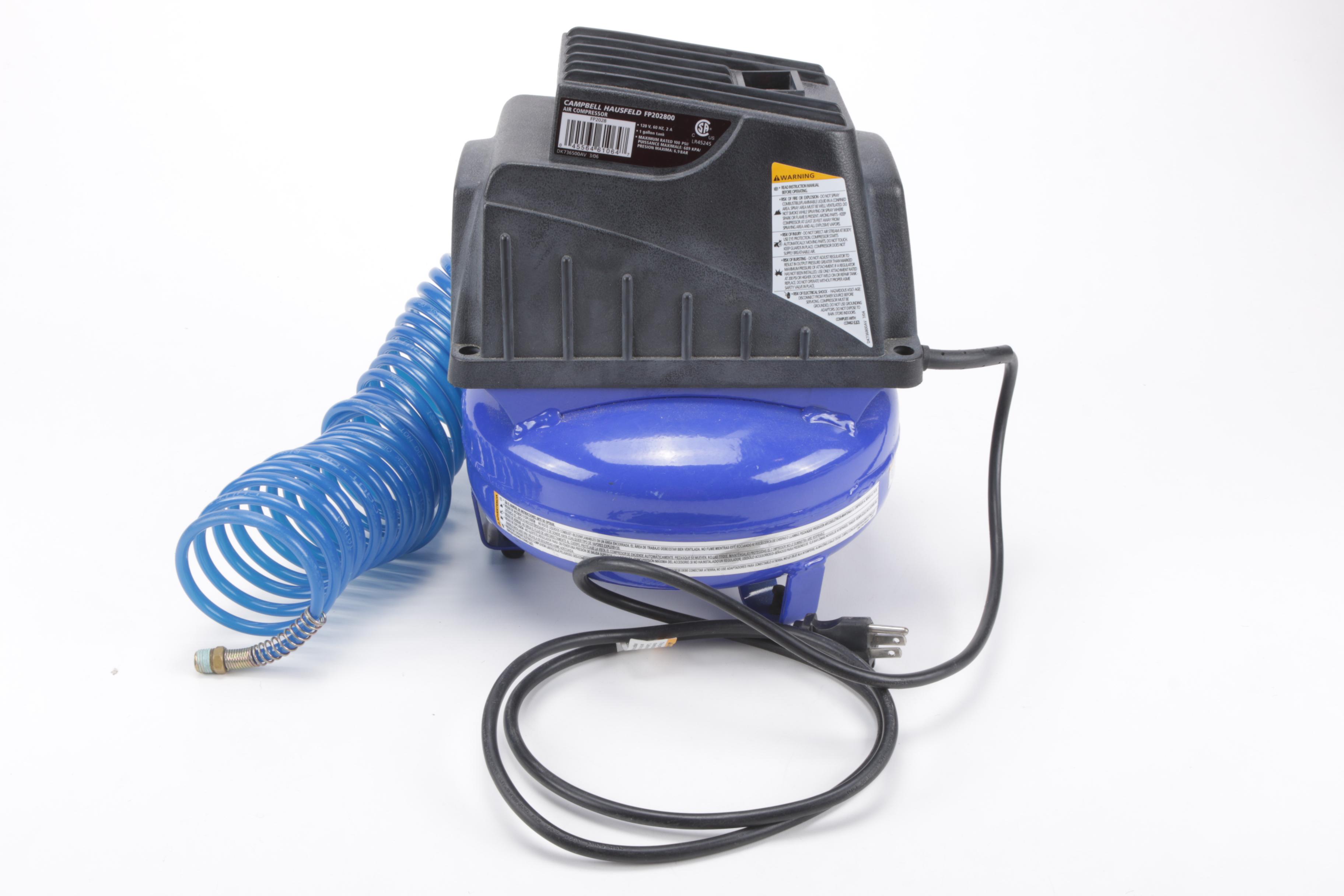 Campbell Hausfeld Air Compressor and Hitachi Brad Nailer EBTH